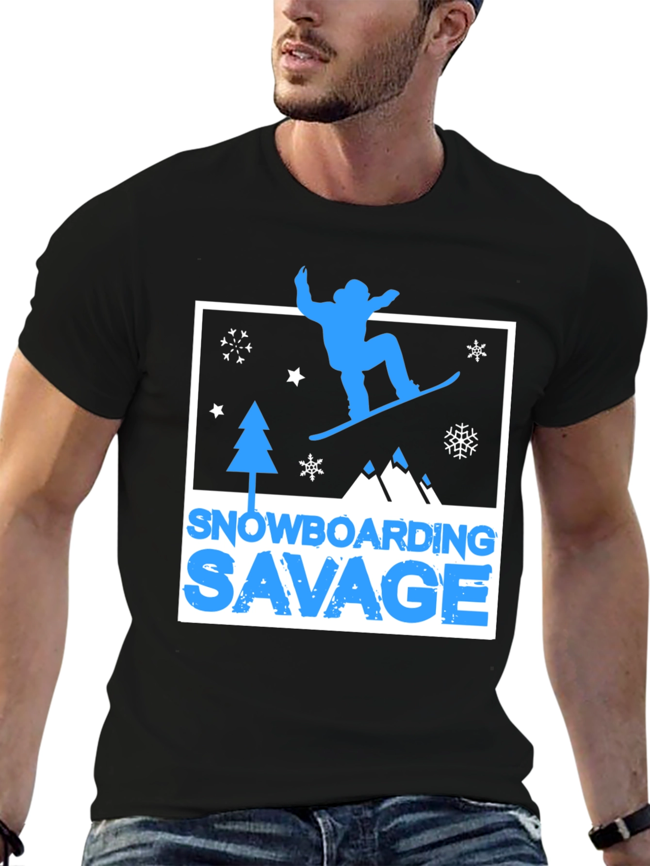 Snowboarding Savage Graphic T-Shirt