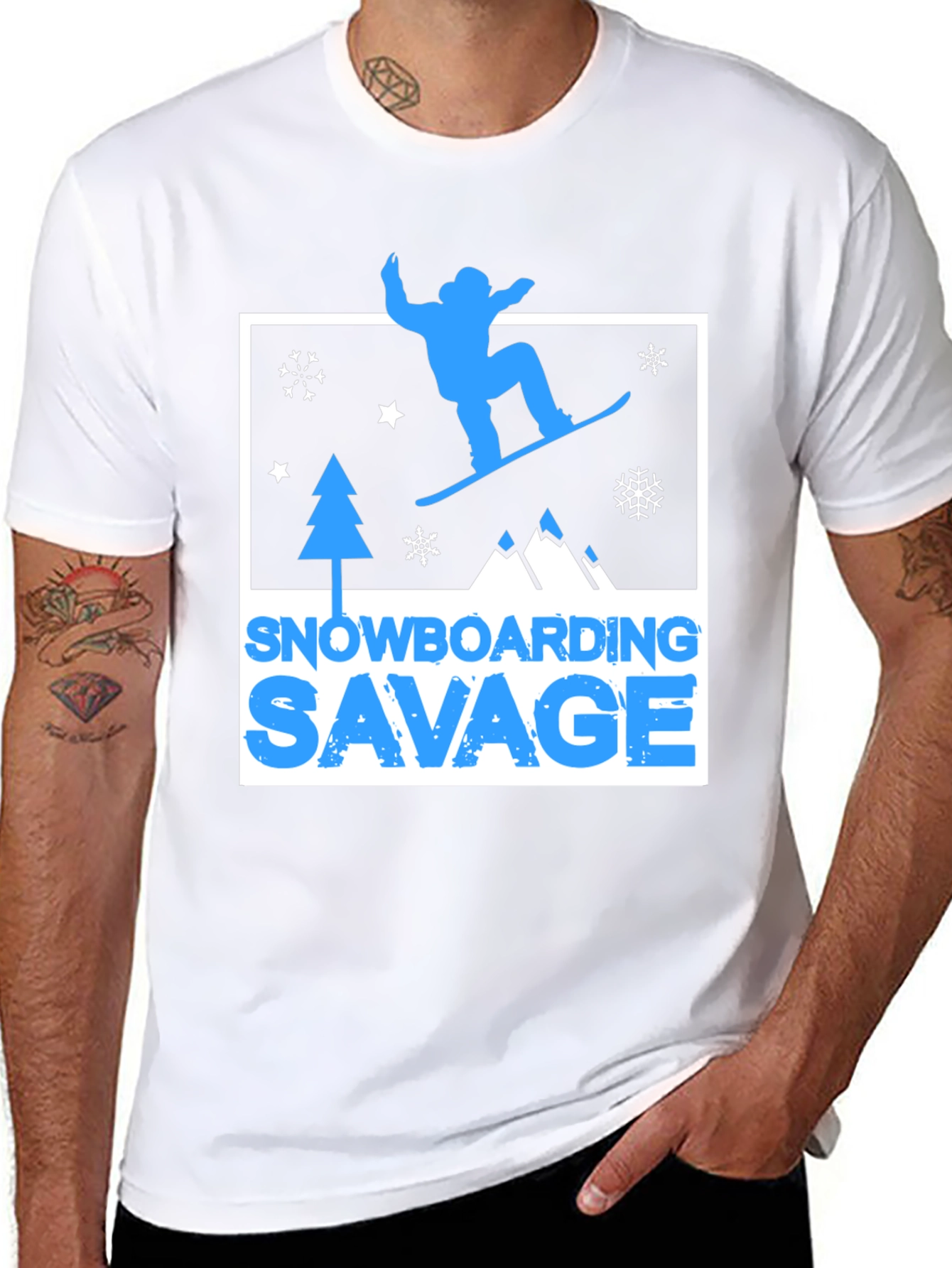 Snowboarding Savage Graphic T-Shirt