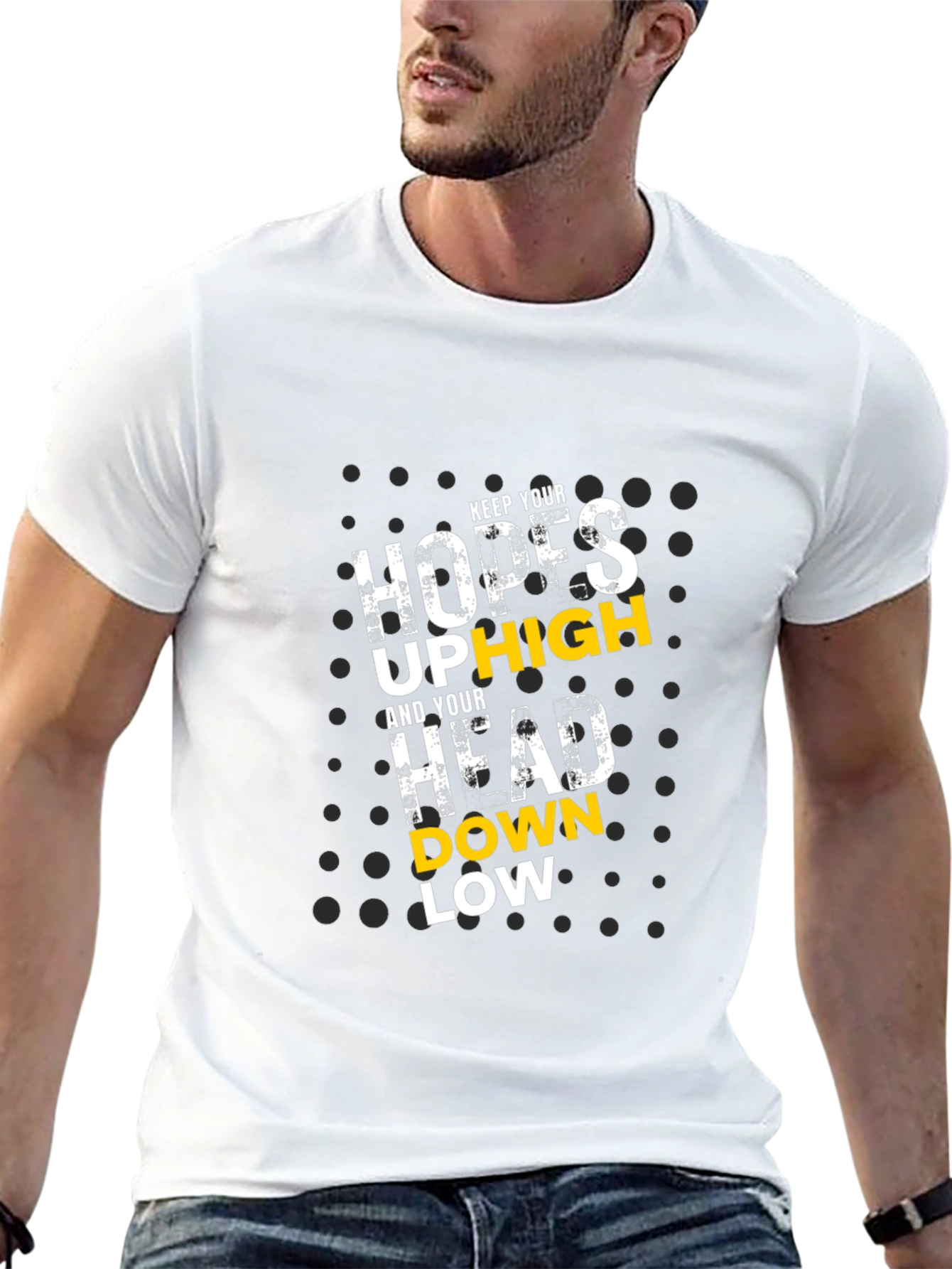 Motivational Graphic Tee - Keep Hopes Up High