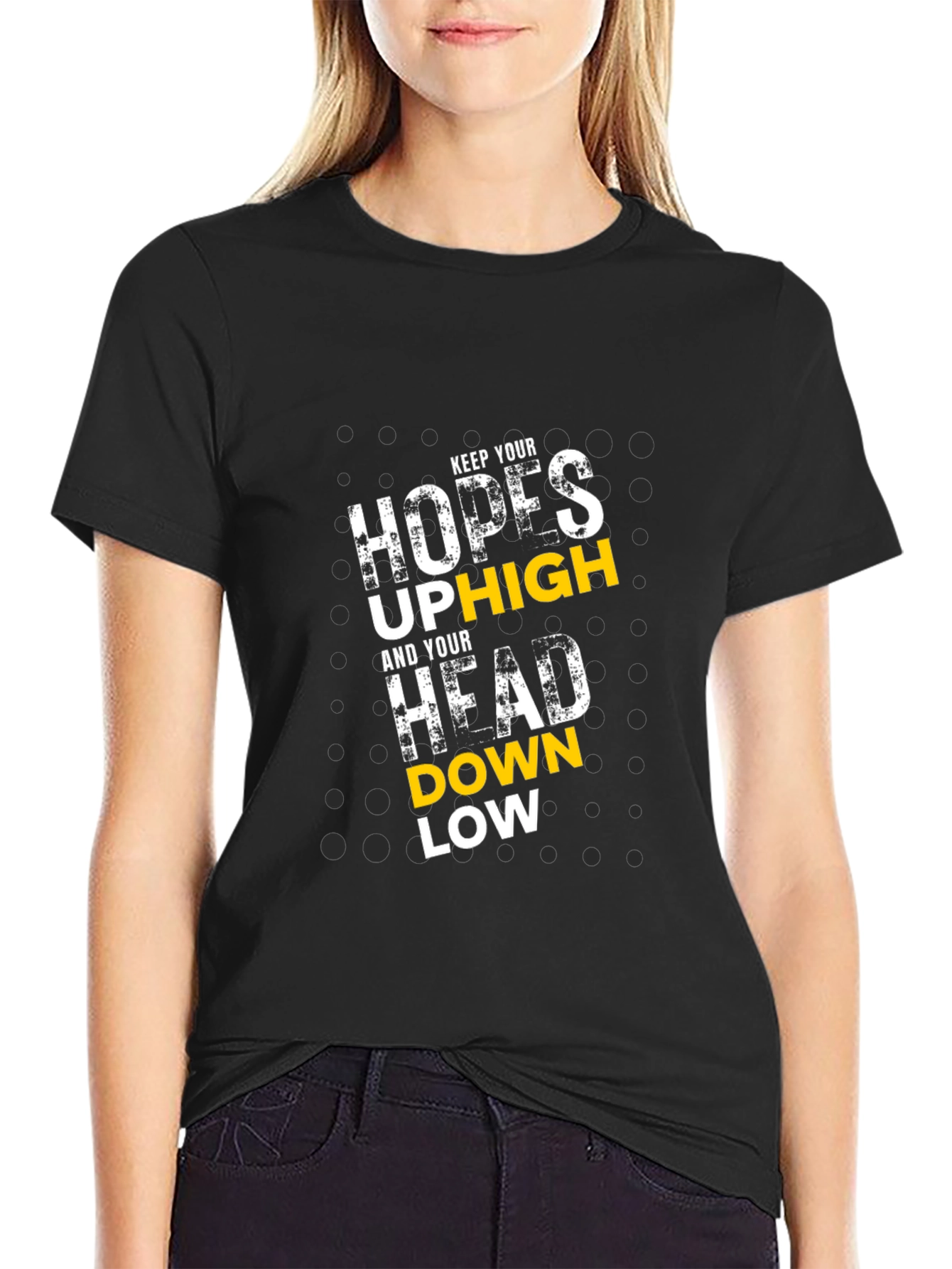 Motivational Graphic Tee - Keep Hopes Up High