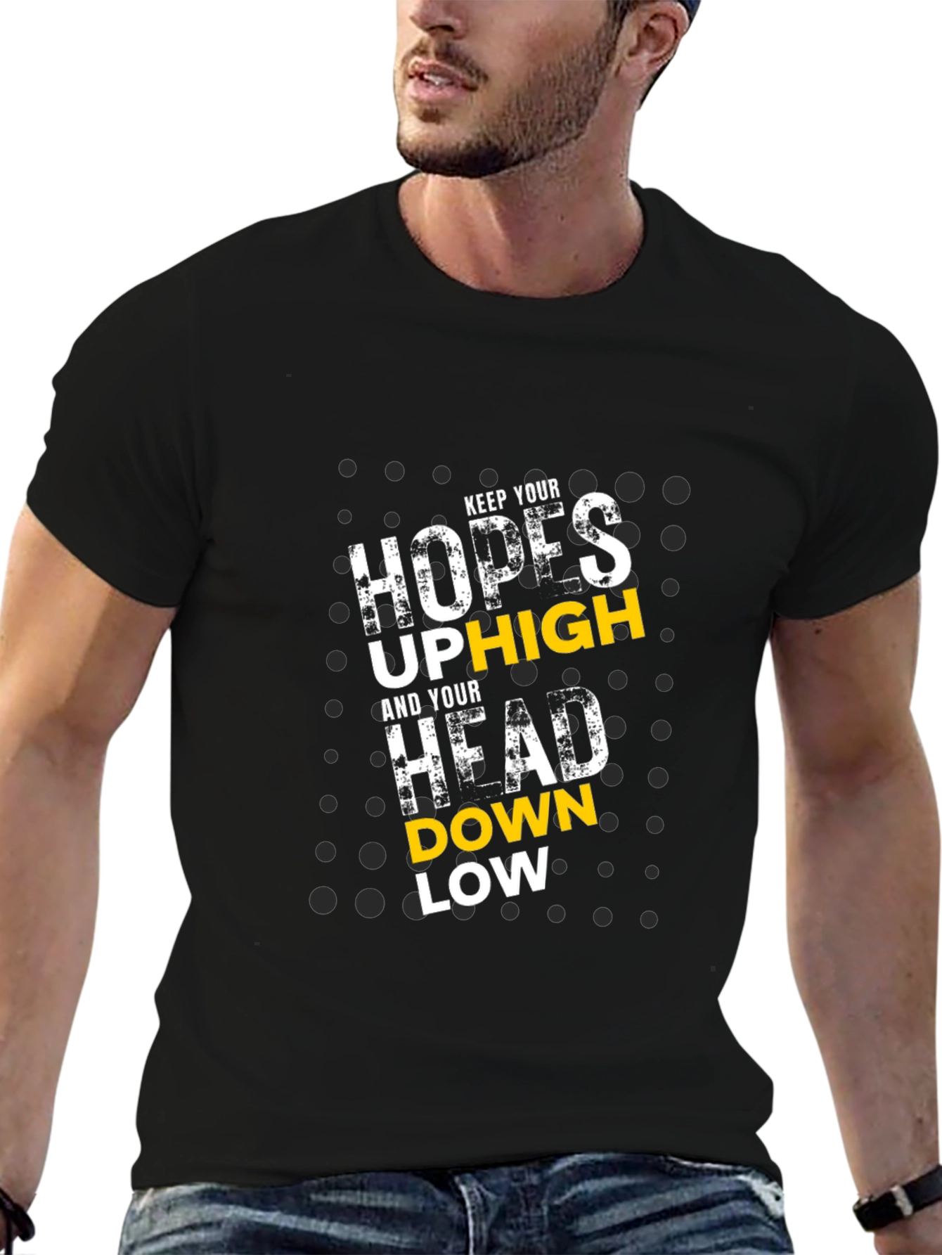 Motivational Graphic Tee - Keep Hopes Up High