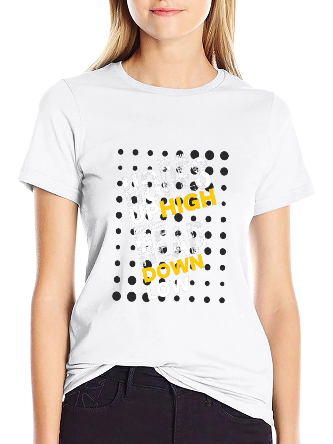 Motivational Graphic Tee - Keep Hopes Up High