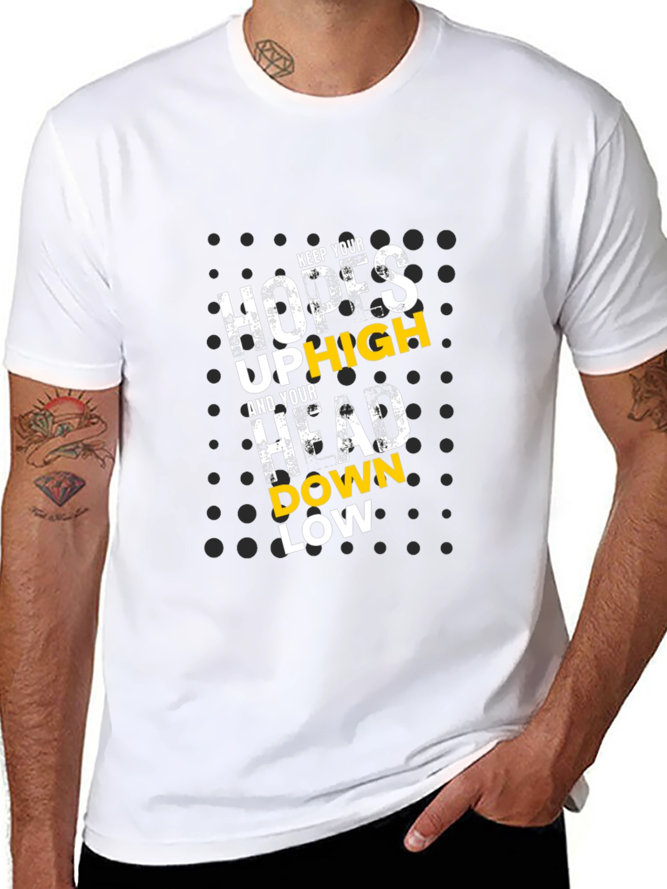 Motivational Graphic Tee - Keep Hopes Up High