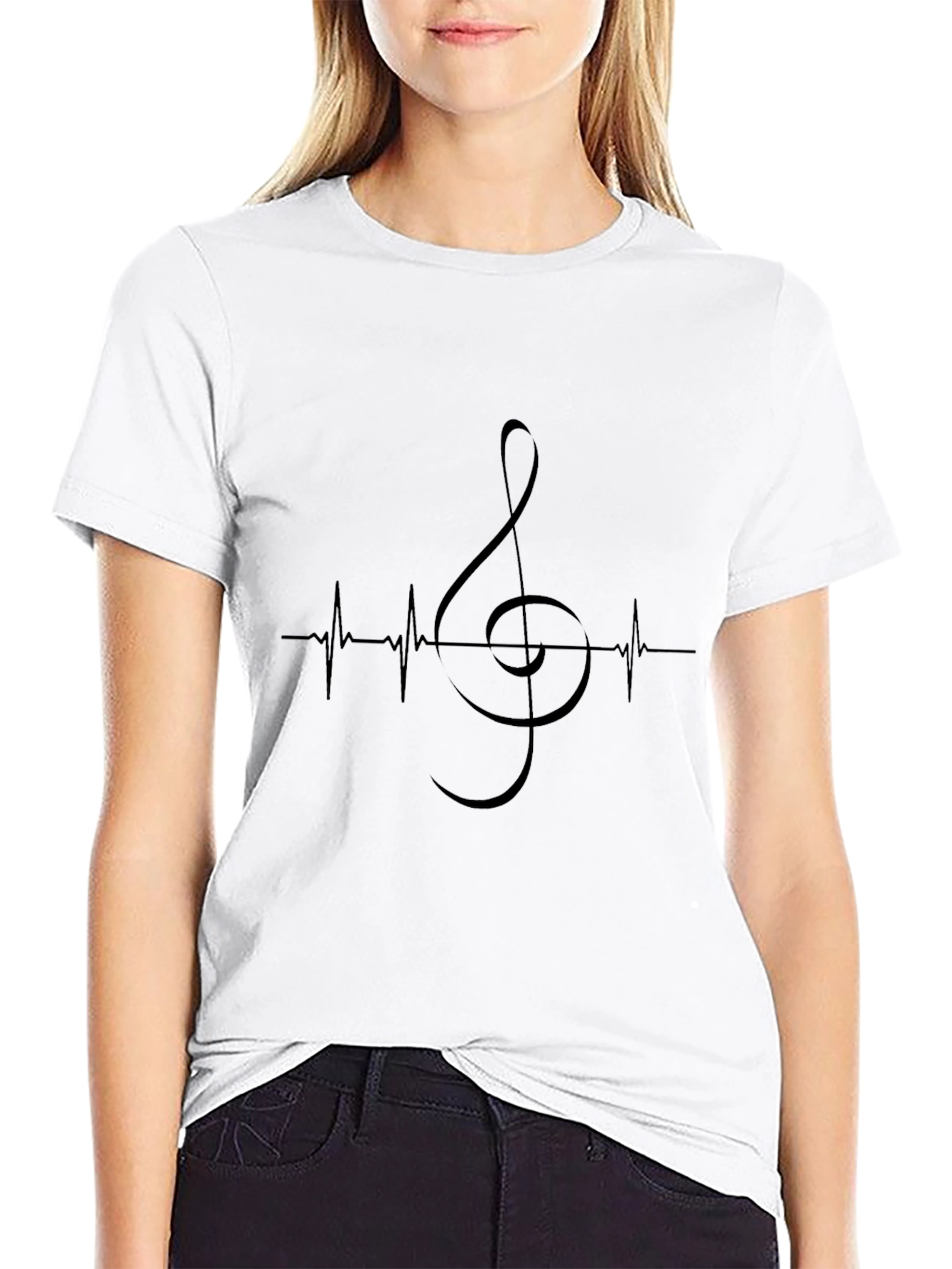 Music Lovers Pulse T-Shirt - Black Tee