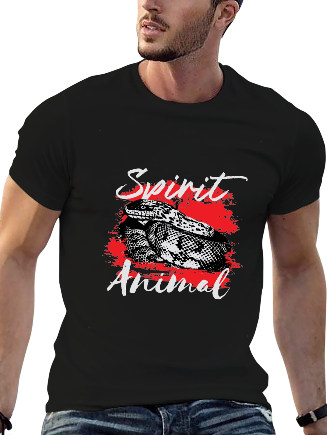 Spirit Animal Snake Graphic Tee - Stylish Comfort