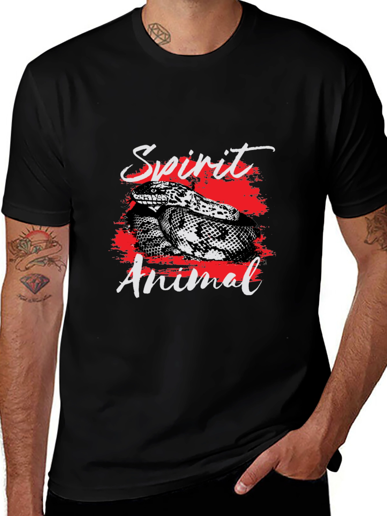 Spirit Animal Snake Graphic Tee - Stylish Comfort