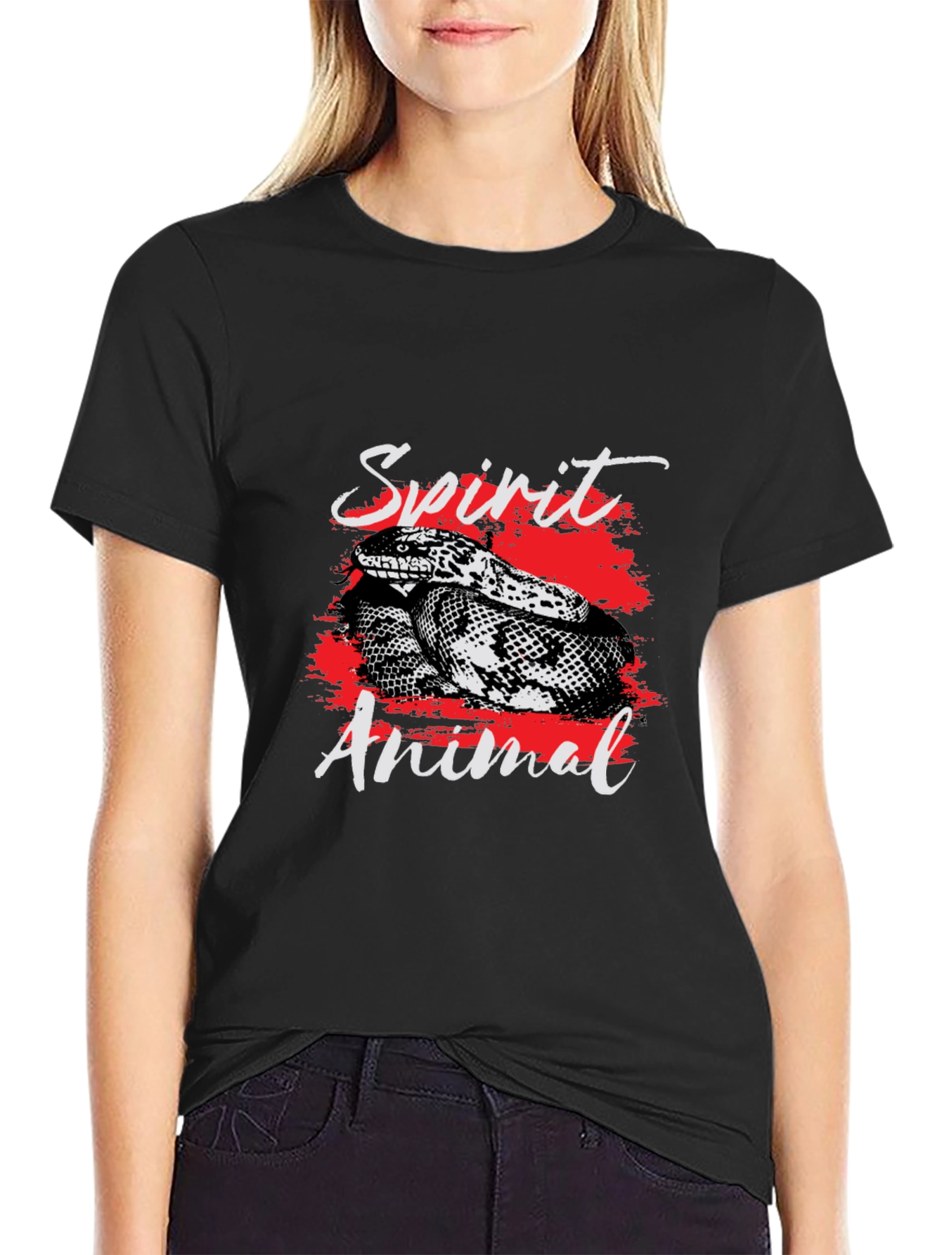 Spirit Animal Snake Graphic Tee - Stylish Comfort