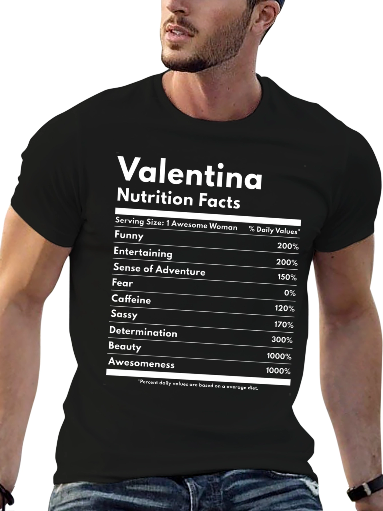 Valentina Nutrition Facts Funny T-Shirt