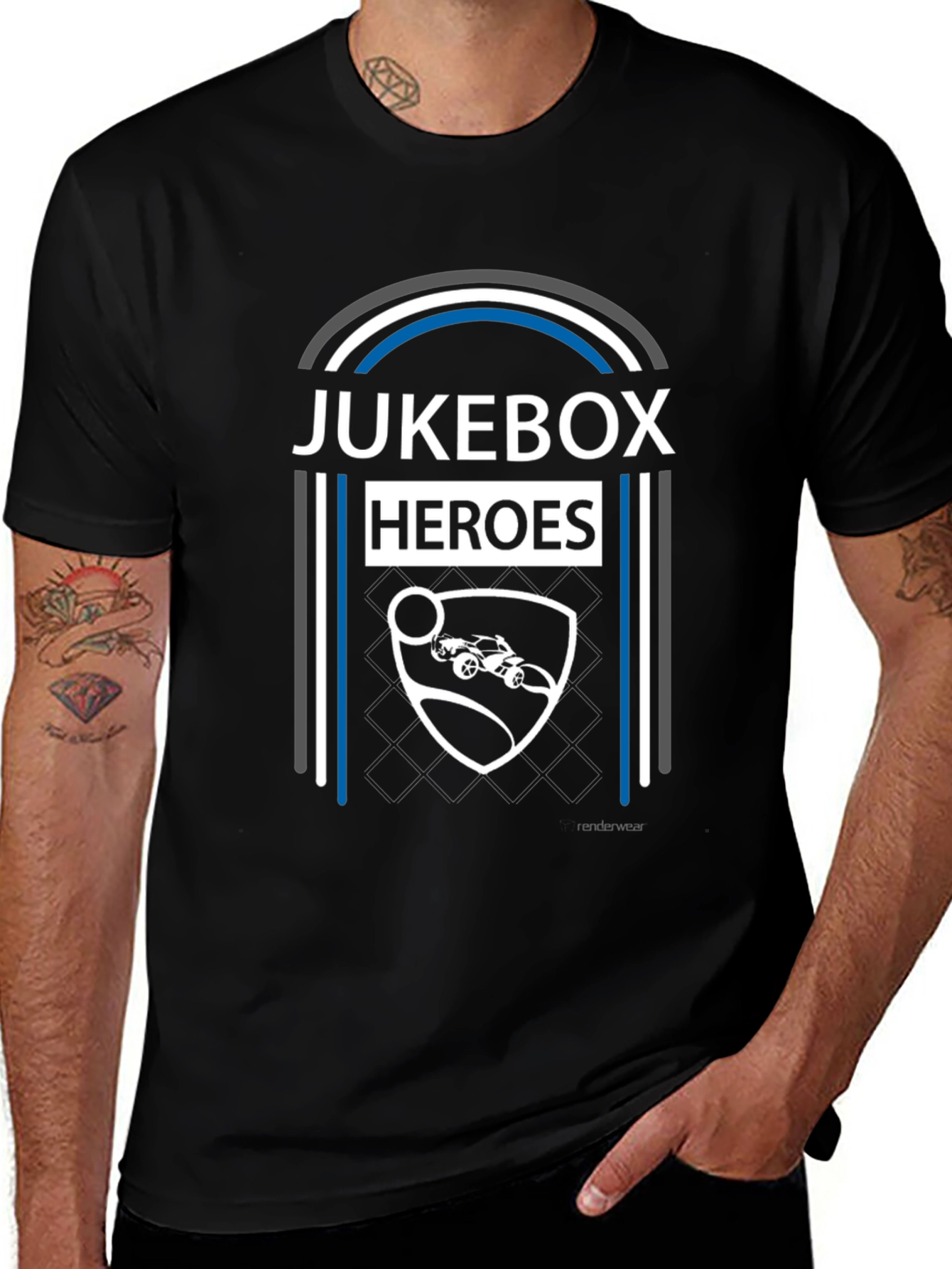 Jukebox Heroes Graphic Tee - Rocket League Fan Shirt