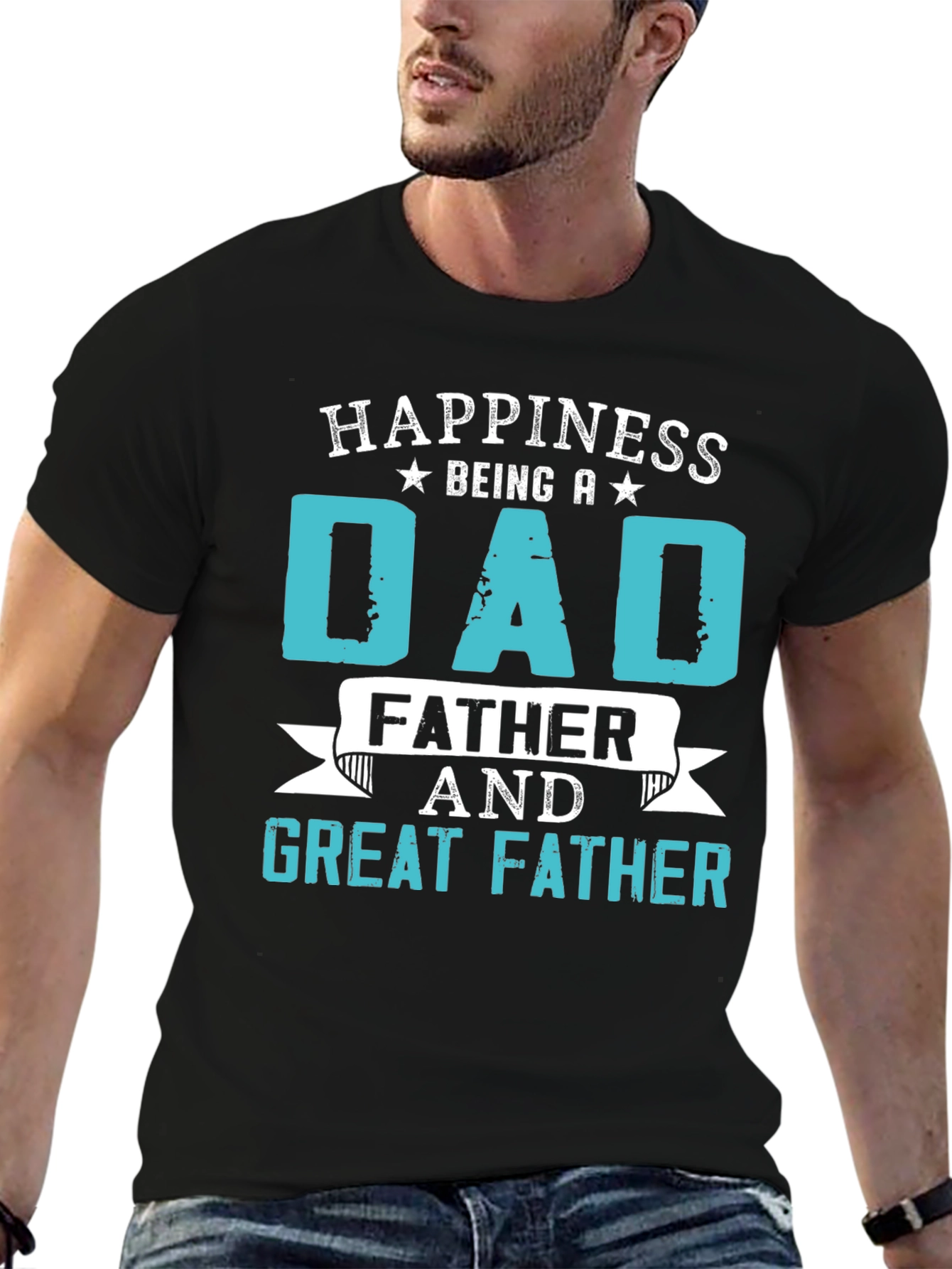 Happiness Being A Dad Graphic T-Shirt
