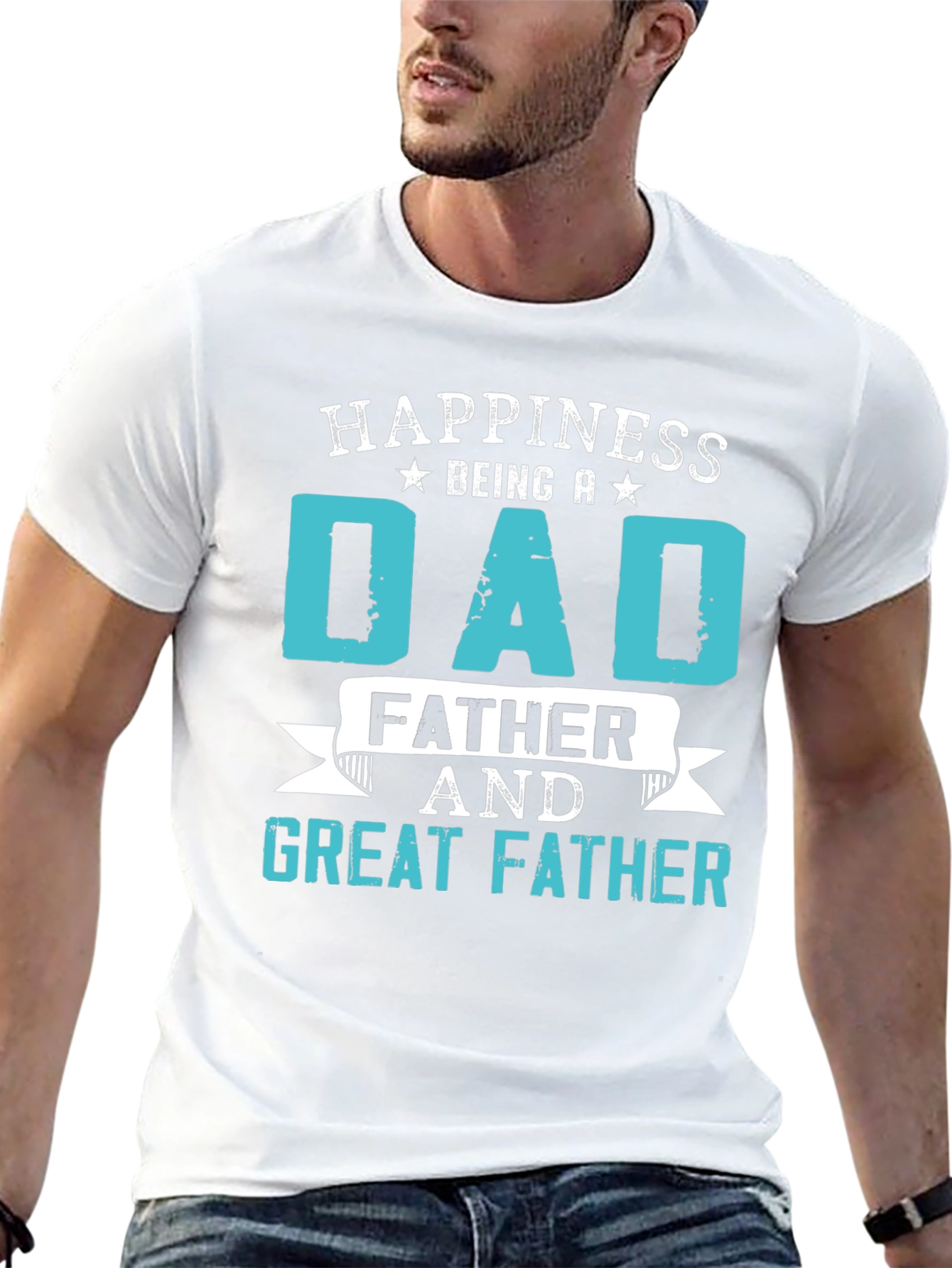 Happiness Being A Dad Graphic T-Shirt