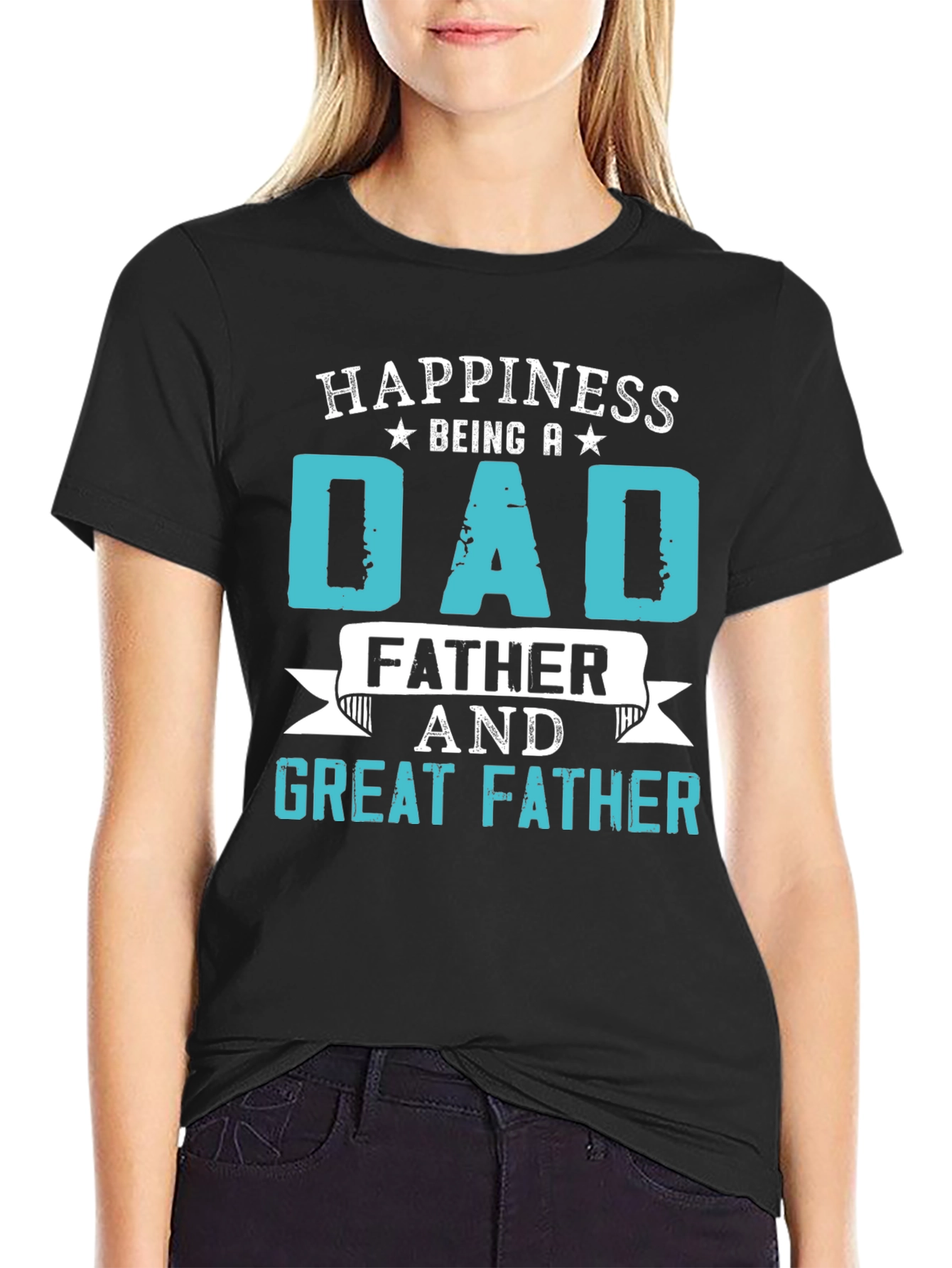Happiness Being A Dad Graphic T-Shirt