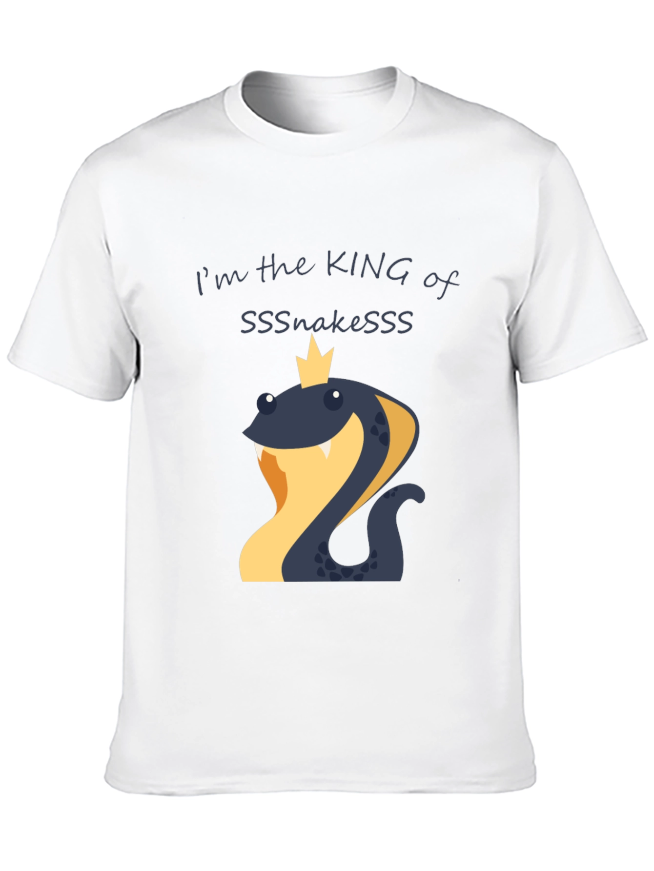 King of Snakes Graphic T-Shirt - Black Cotton Tee