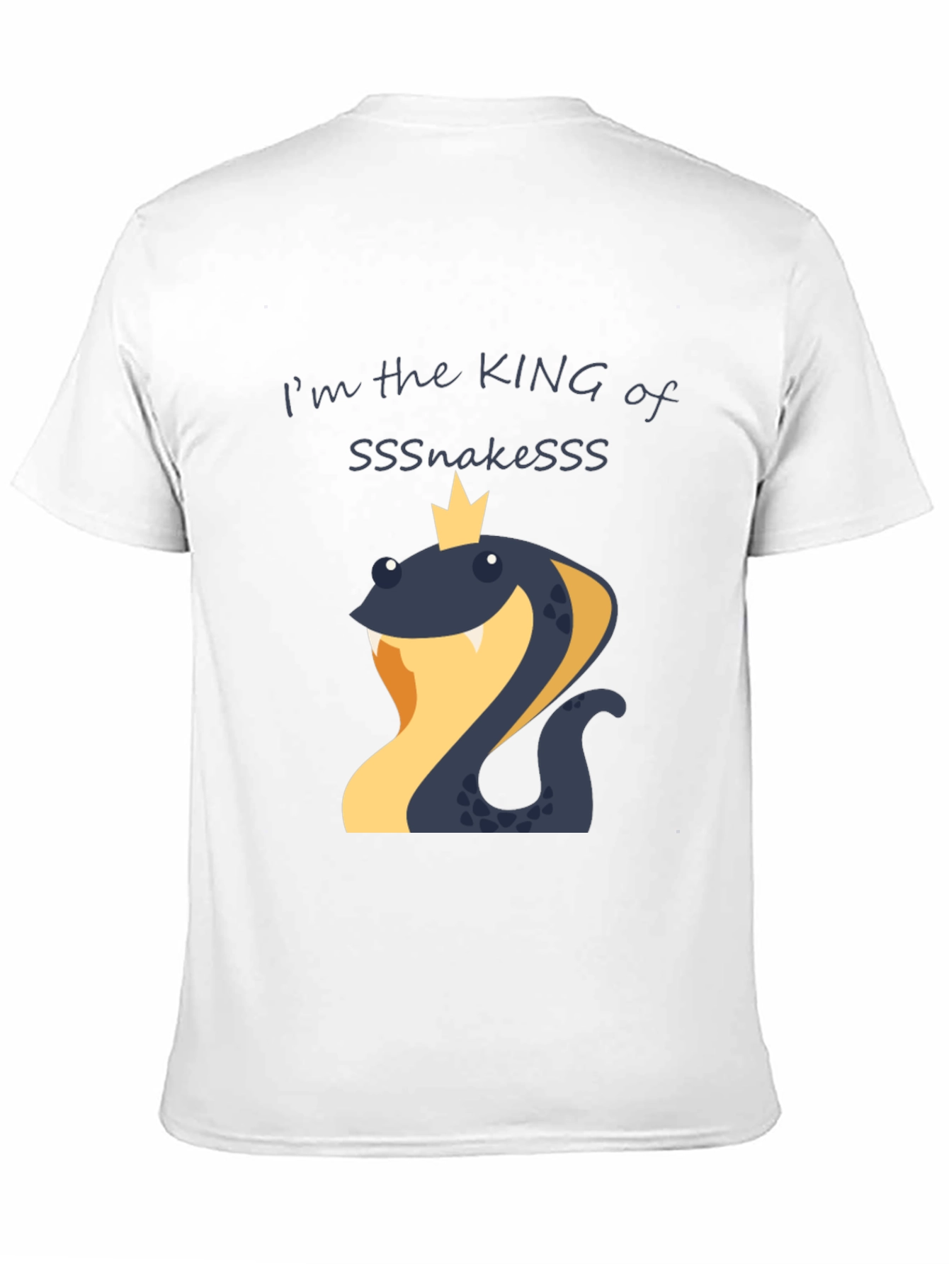 King of Snakes Graphic T-Shirt - Black Cotton Tee