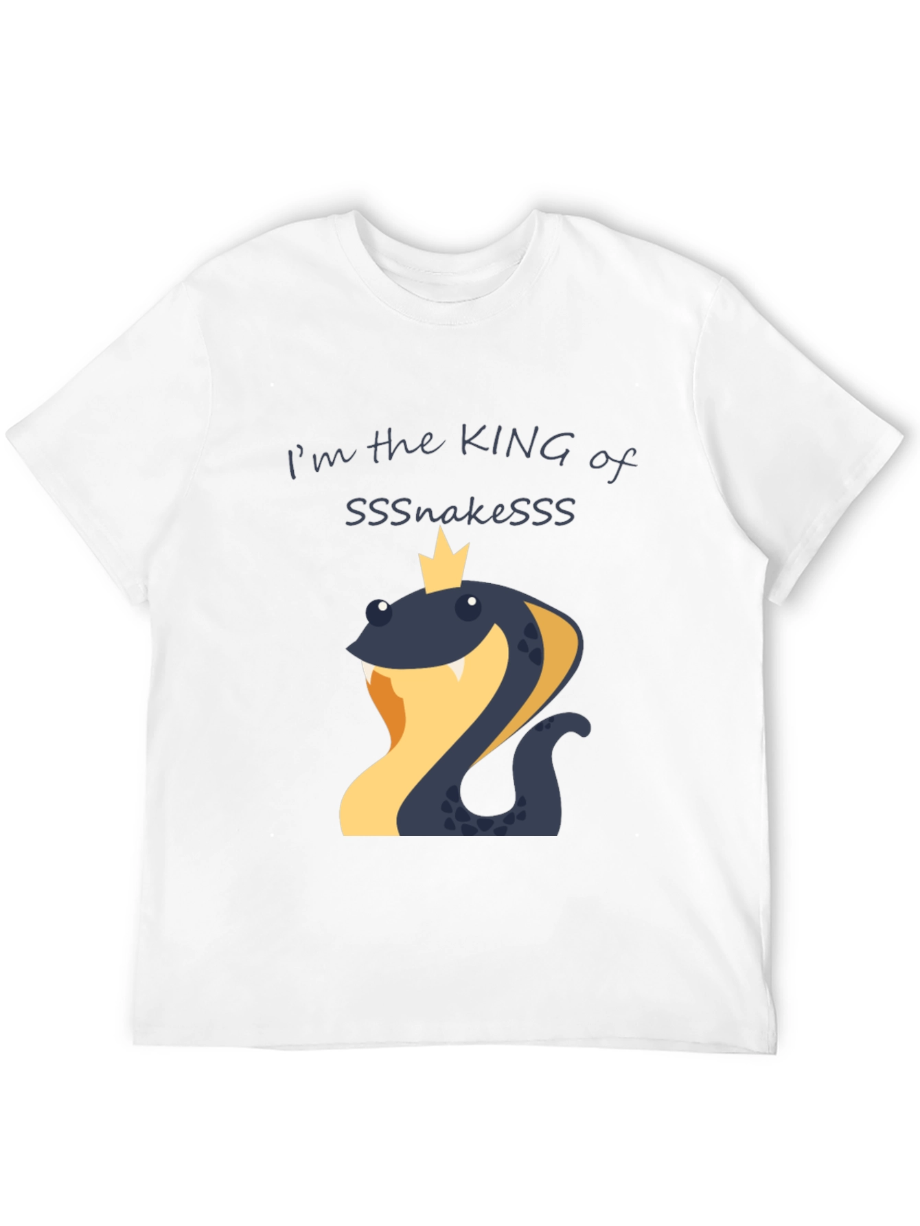 King of Snakes Graphic T-Shirt - Black Cotton Tee