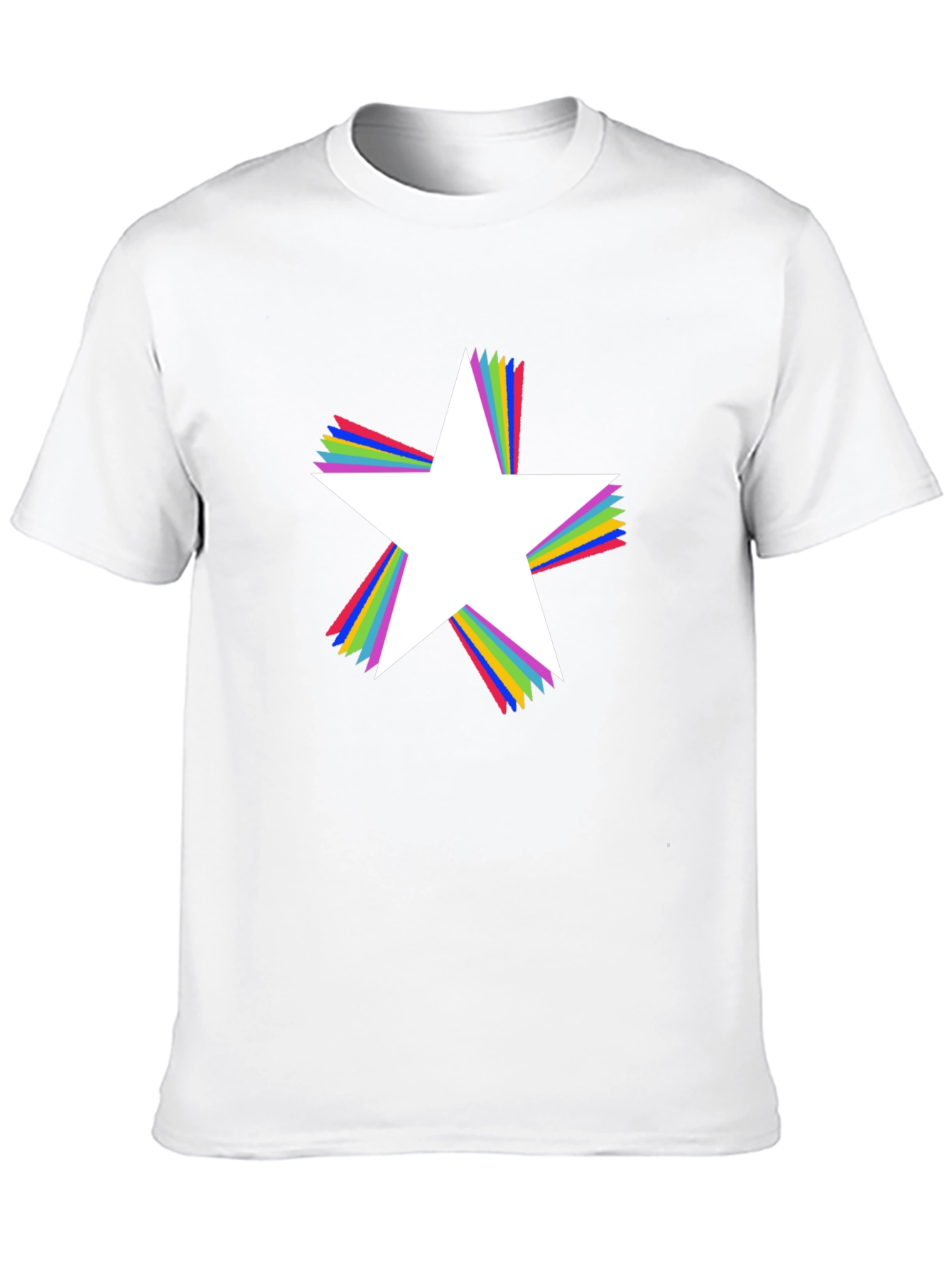 Star Prism Black T-Shirt - Bold Graphic Tee