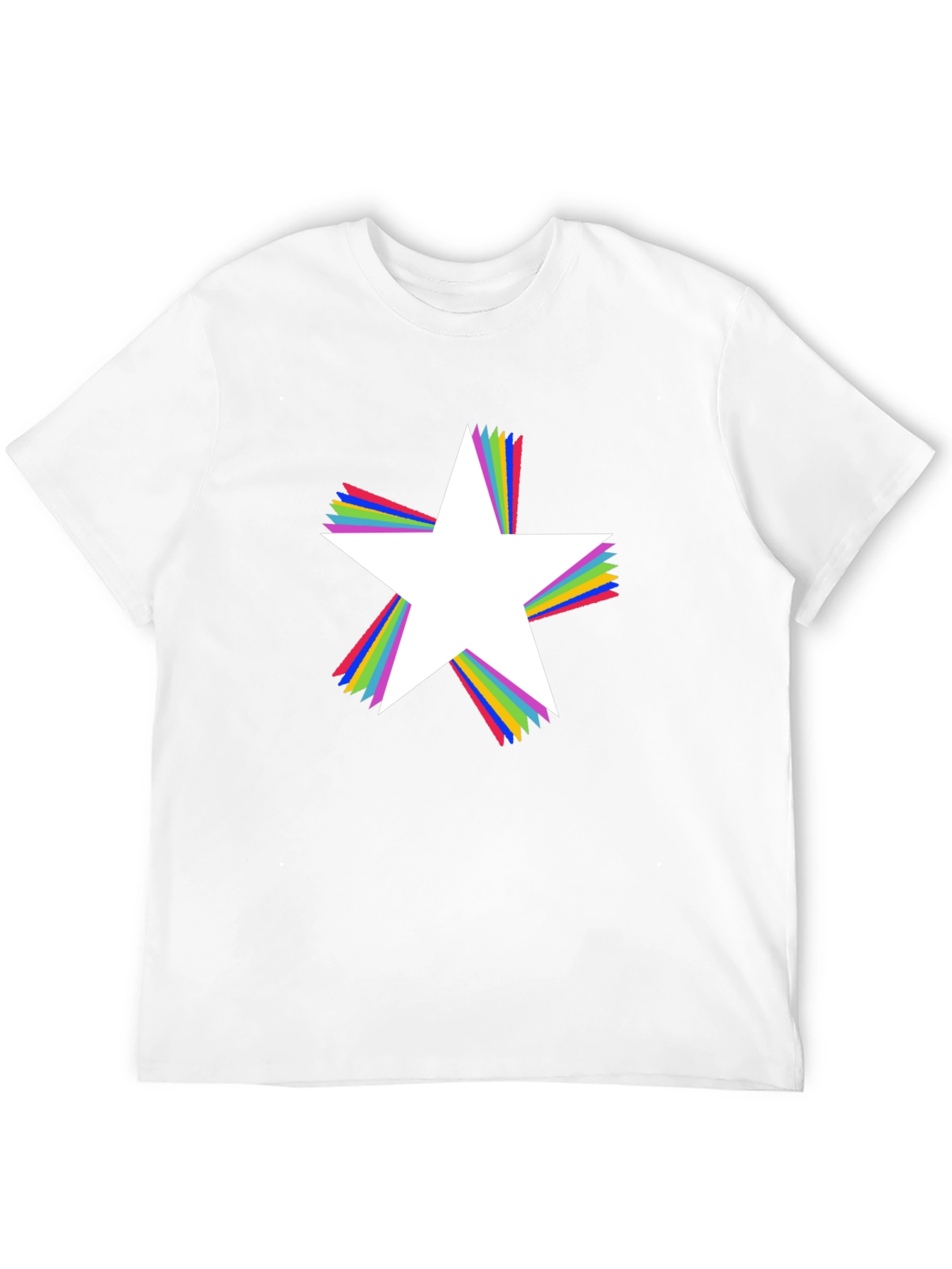 Star Prism Black T-Shirt - Bold Graphic Tee