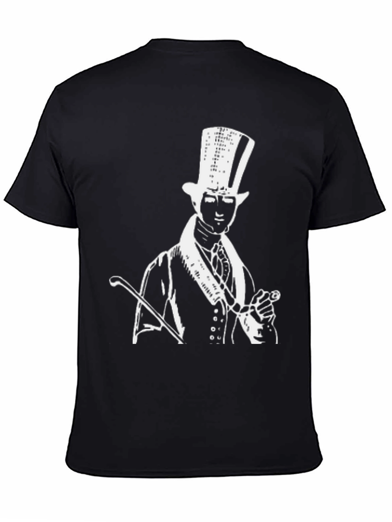 Top Hat Man Graphic Tee - Black
