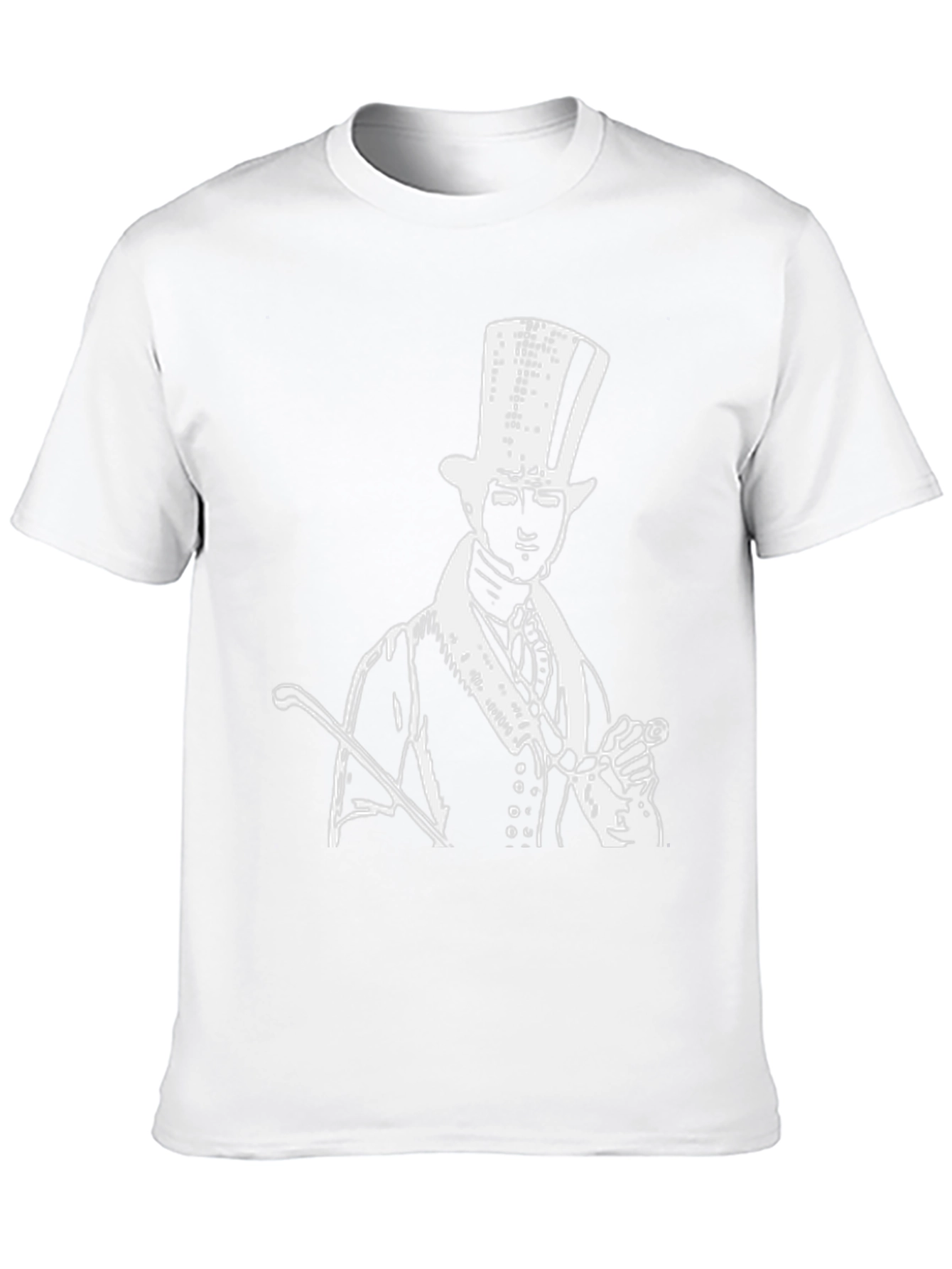 Top Hat Man Graphic Tee - Black