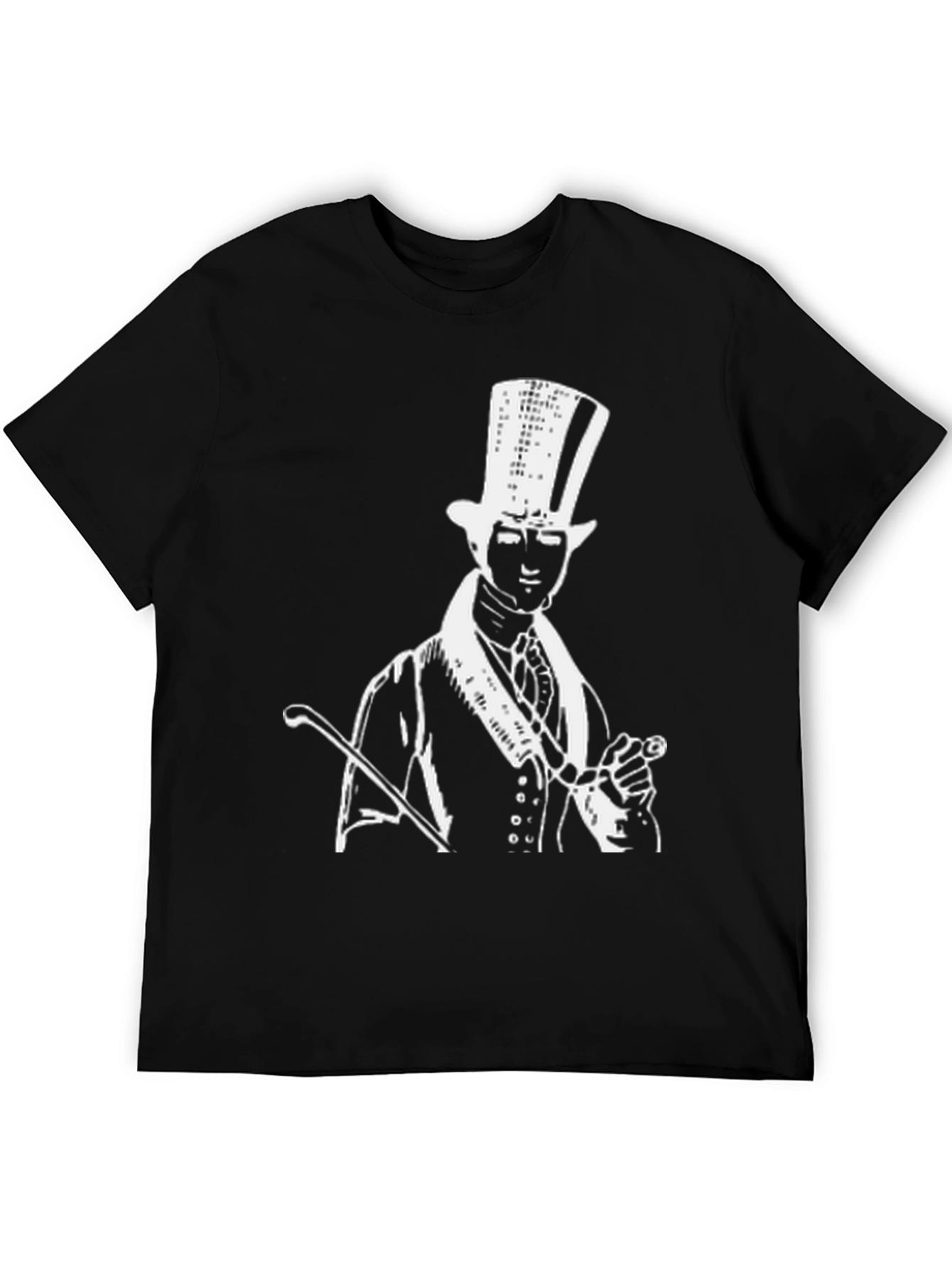Top Hat Man Graphic Tee - Black