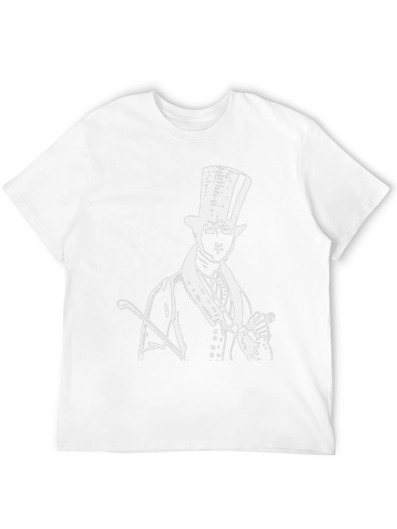 Top Hat Man Graphic Tee - Black