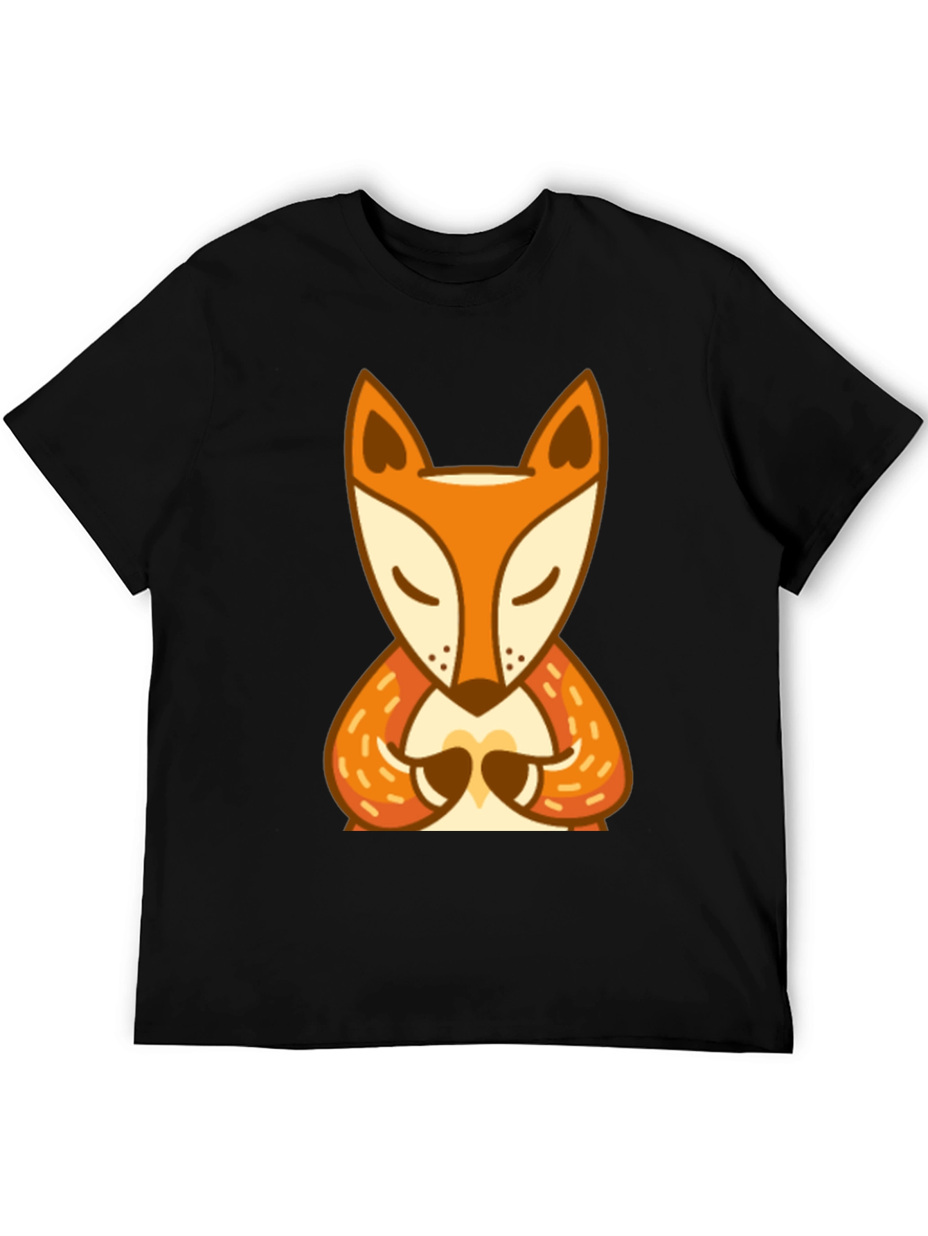 Zen Fox Graphic Tee - Meditating Animal Design