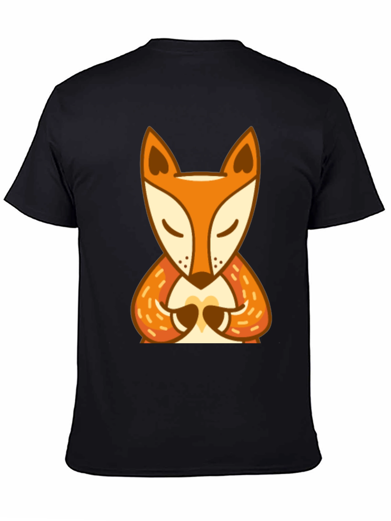 Zen Fox Graphic Tee - Meditating Animal Design
