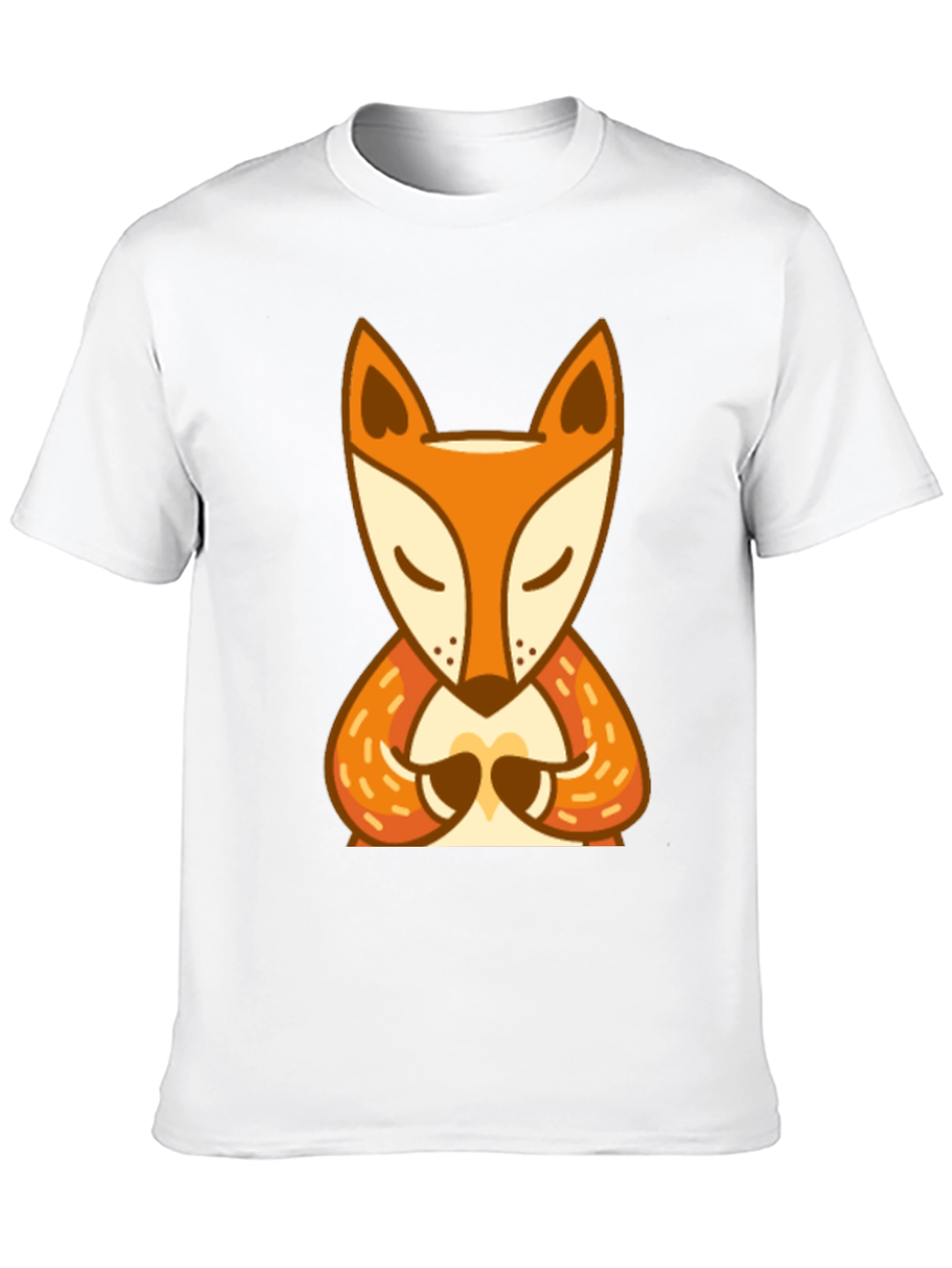 Zen Fox Graphic Tee - Meditating Animal Design