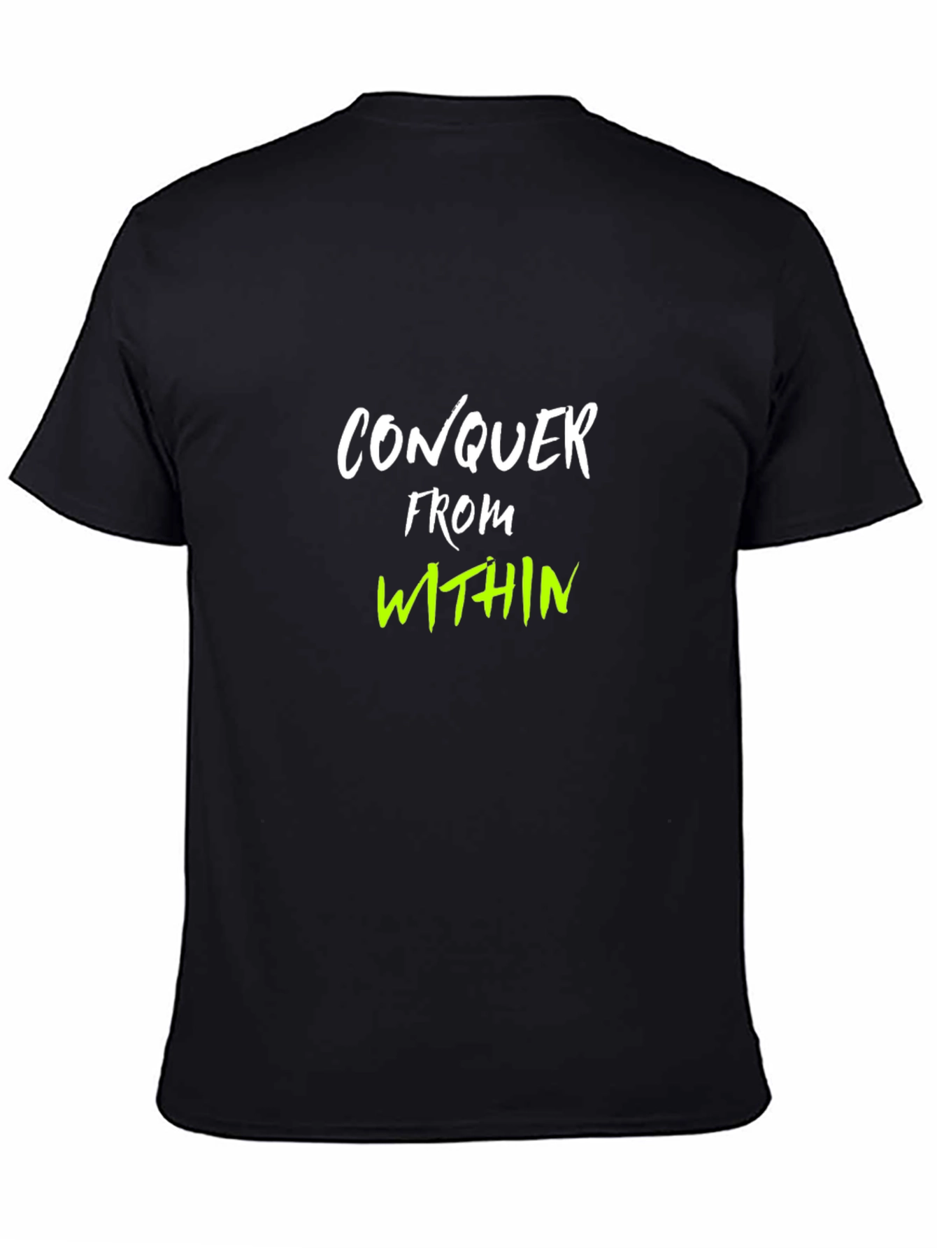 Conquer Within Black Graphic Tee