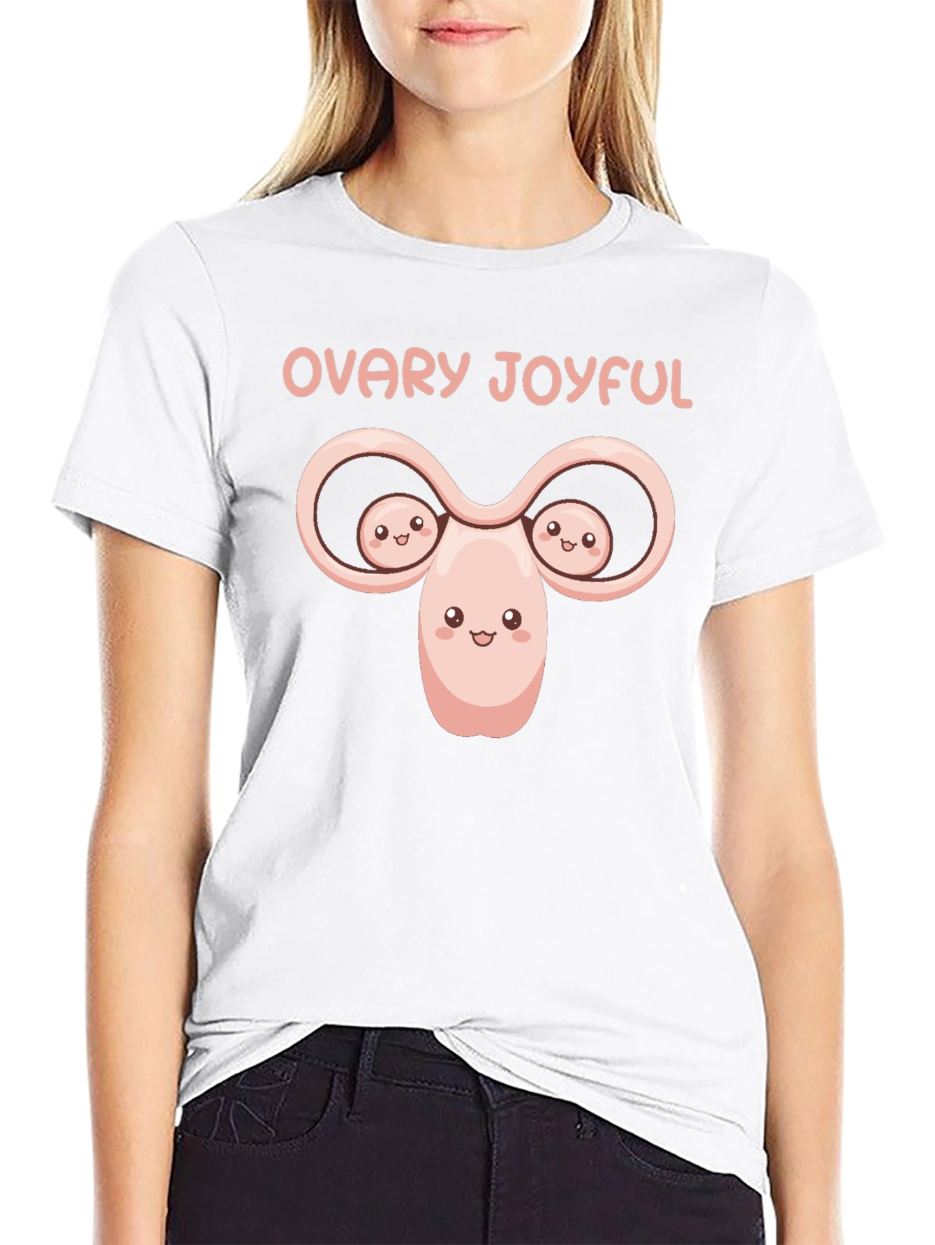 Ovary Joyful T-Shirt - Black Humor Tee
