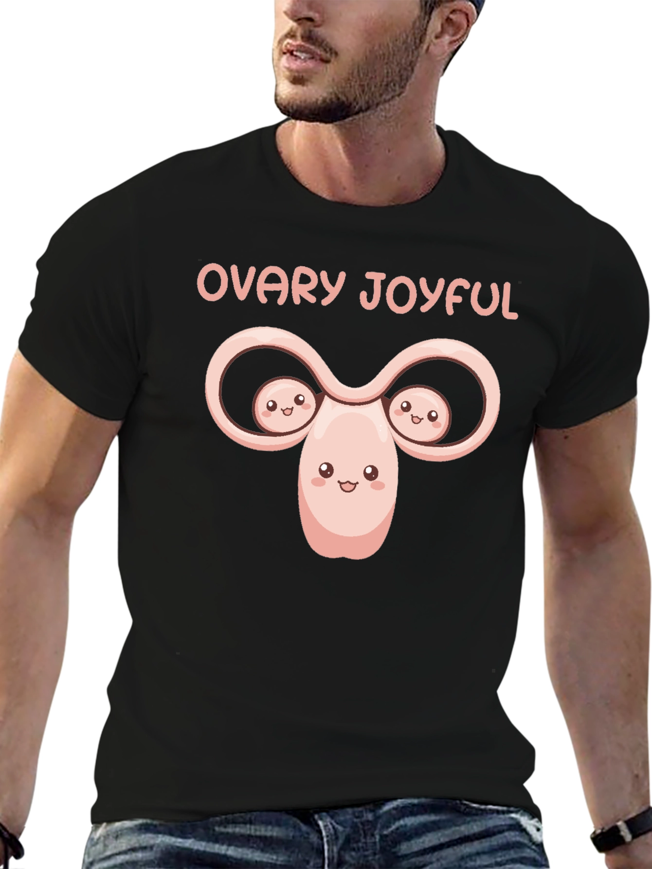 Ovary Joyful T-Shirt - Black Humor Tee