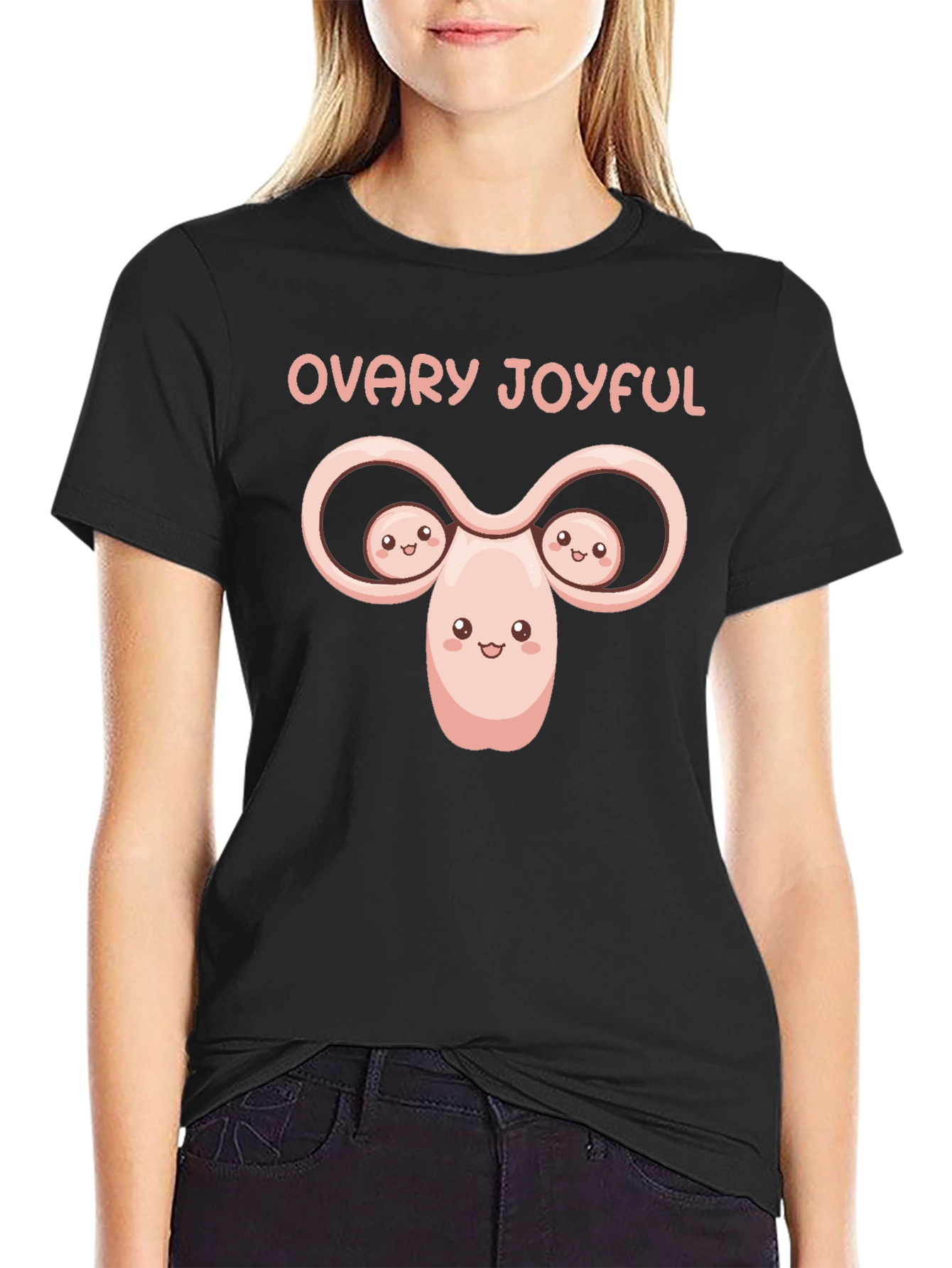 Ovary Joyful T-Shirt - Black Humor Tee