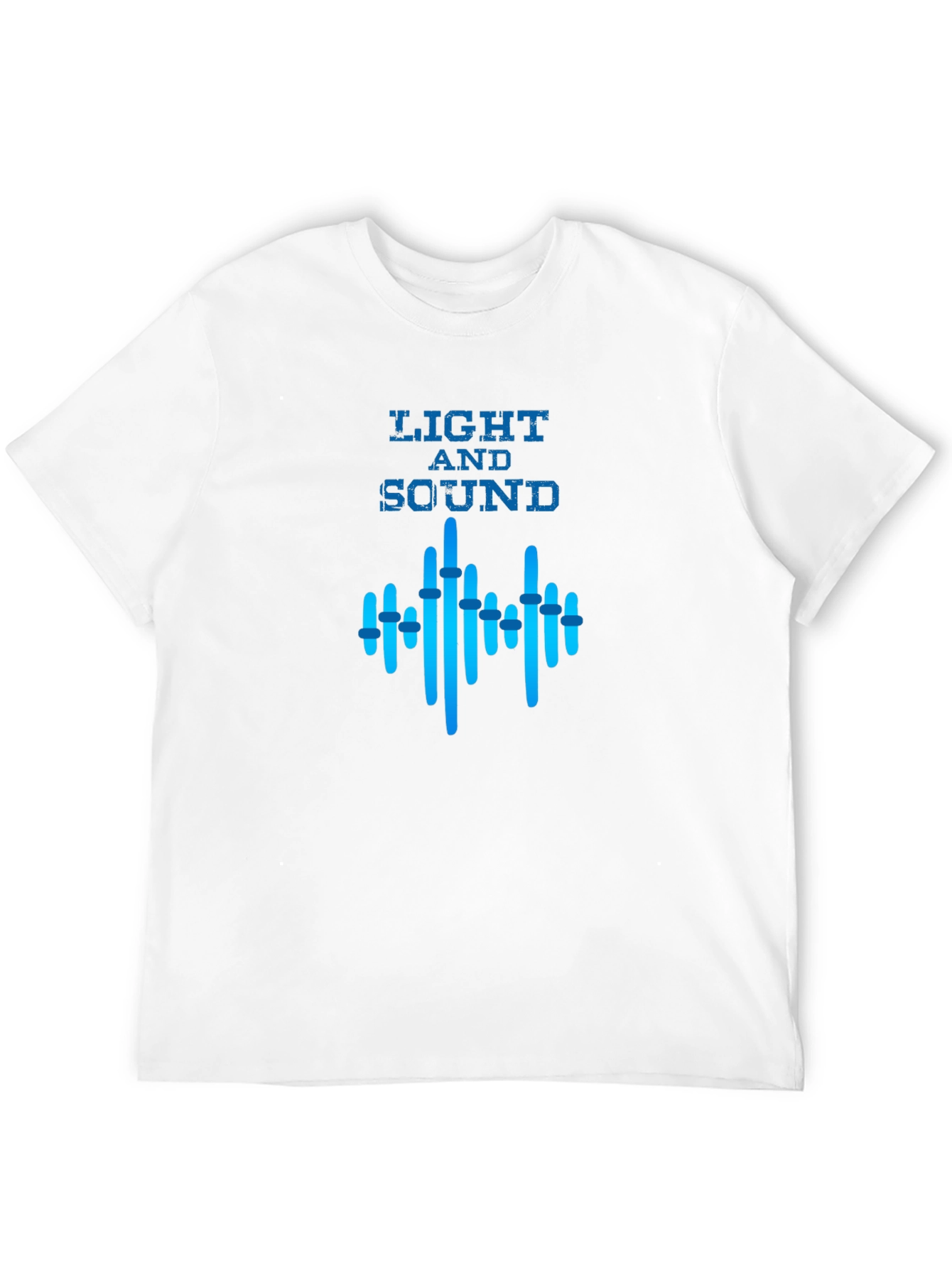 Light and Sound Graphic Black T-Shirt