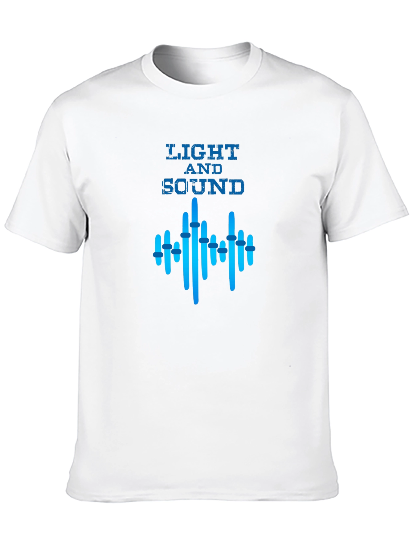 Light and Sound Graphic Black T-Shirt