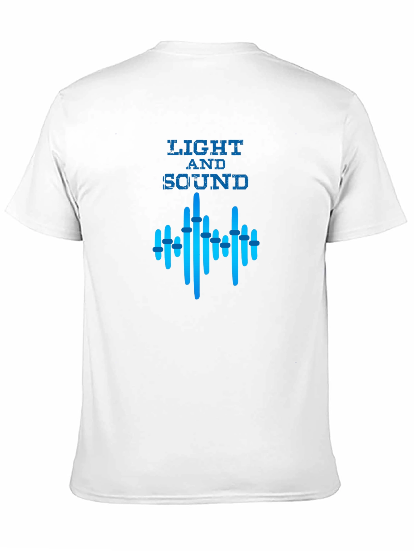 Light and Sound Graphic Black T-Shirt