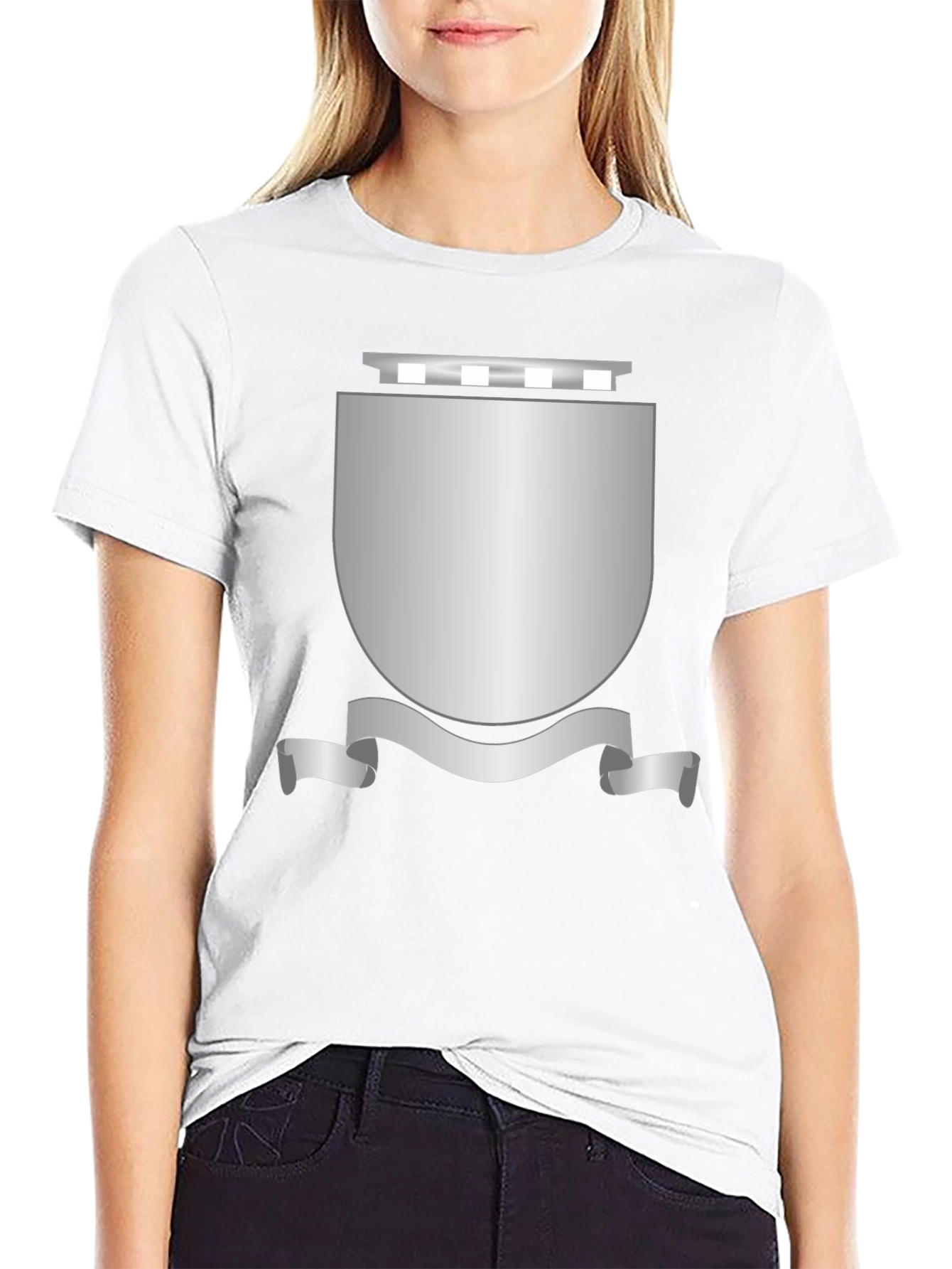 Shield Graphic Black T-Shirt - Classic Design