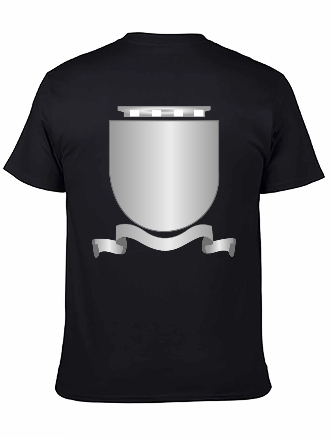 Shield Graphic Black T-Shirt - Classic Design
