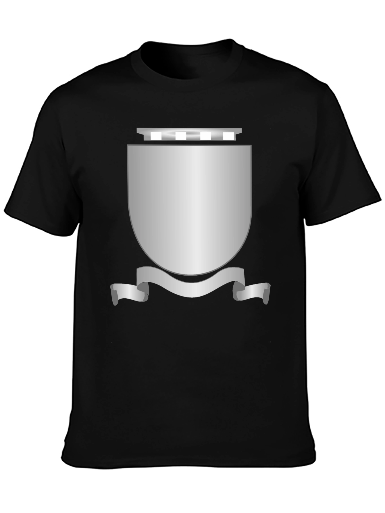 Shield Graphic Black T-Shirt - Classic Design