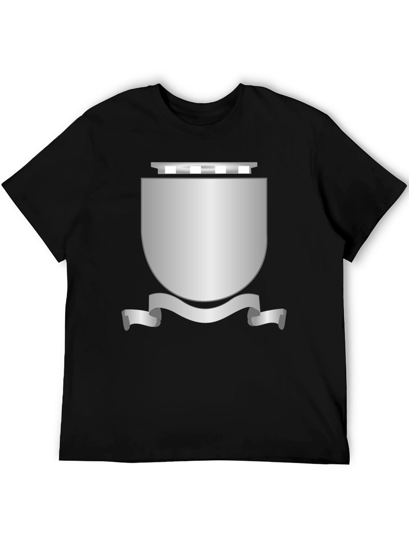 Shield Graphic Black T-Shirt - Classic Design