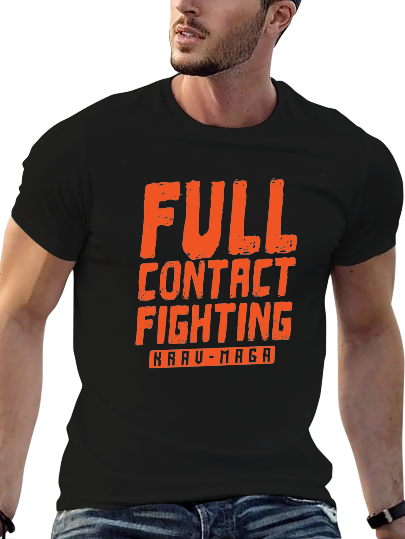 Full Contact Fighting Krau-Maga Black T-Shirt