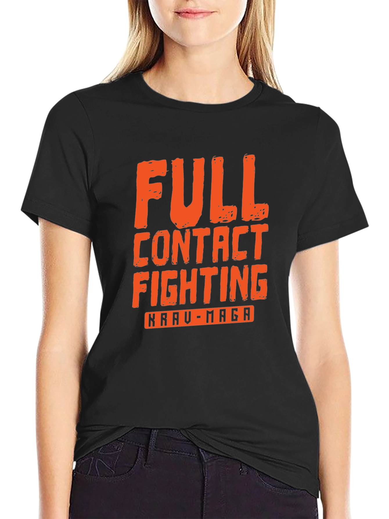 Full Contact Fighting Krau-Maga Black T-Shirt