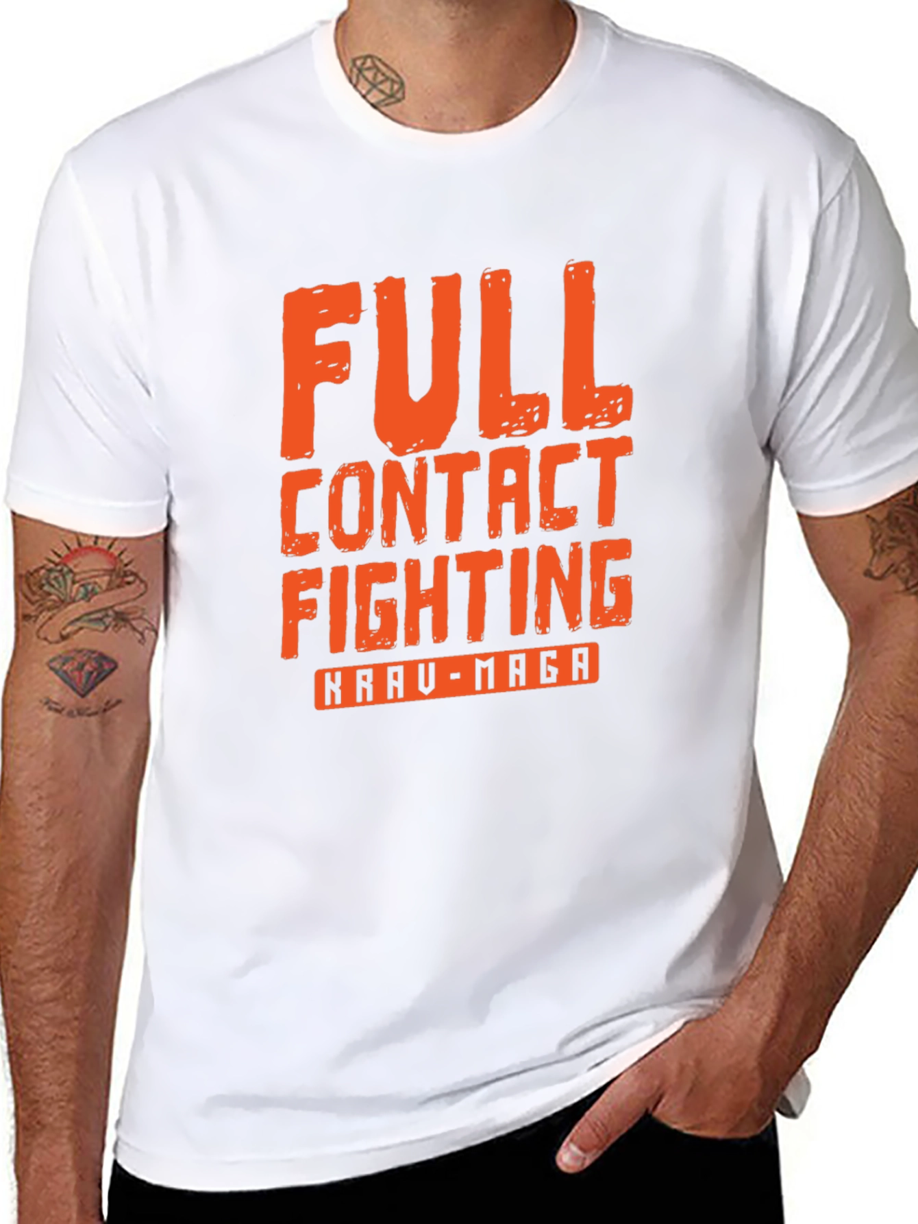 Full Contact Fighting Krau-Maga Black T-Shirt