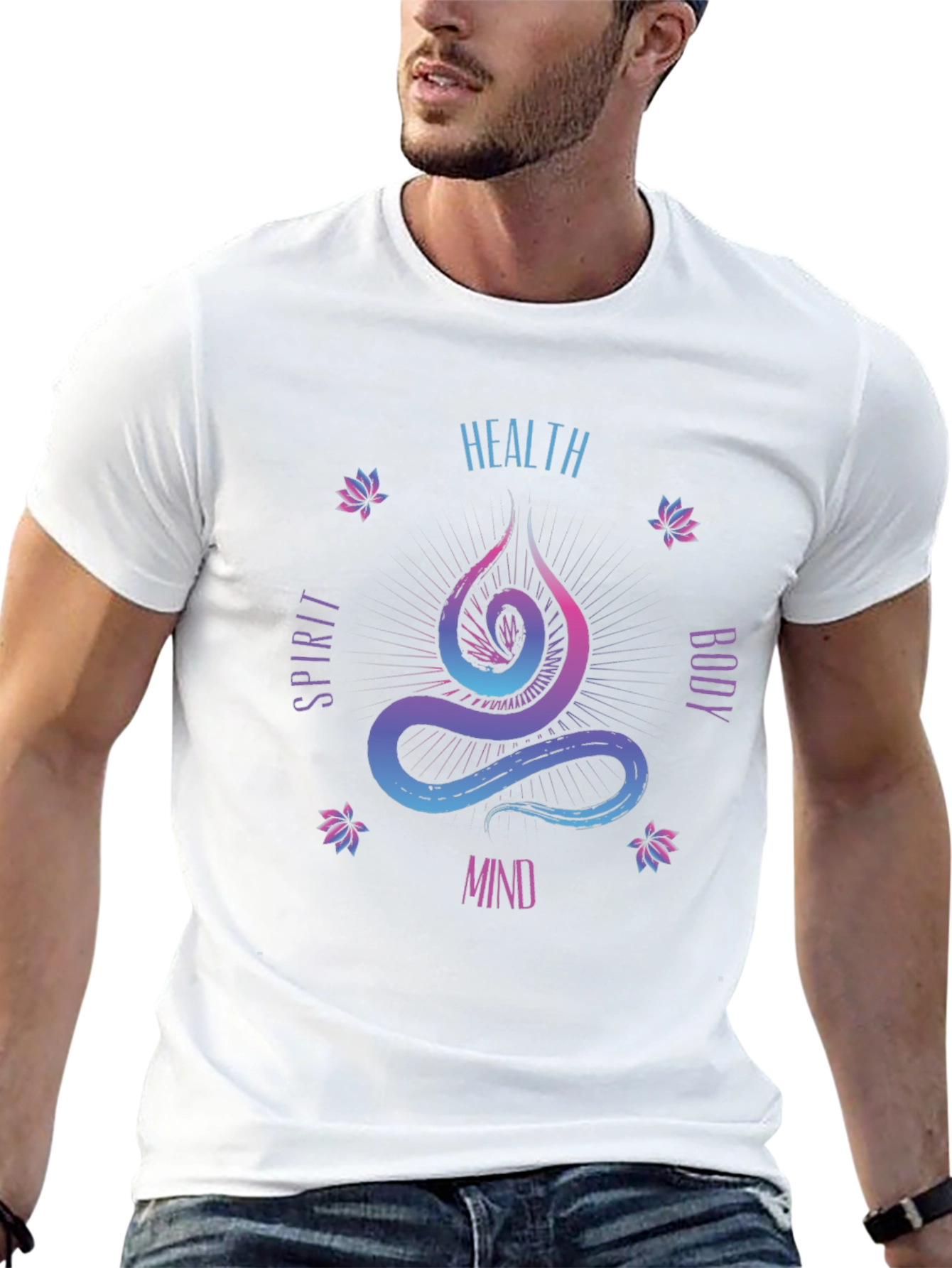 Health Spirit Body Mind Graphic Tee