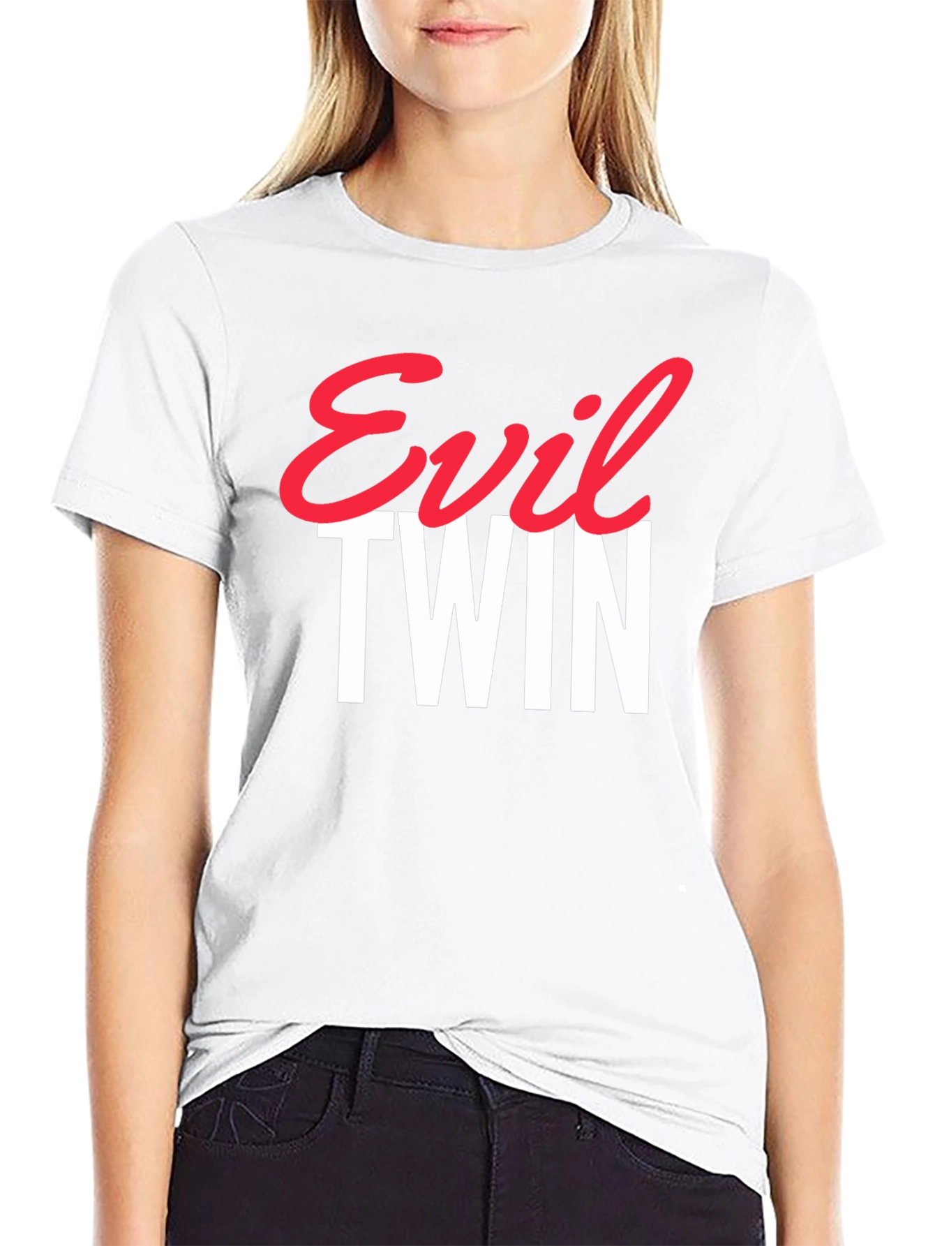 Evil Twin Graphic Tee - Trendy Statement T-Shirt