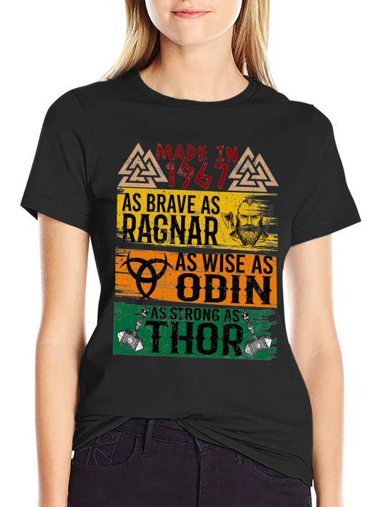 Made in 1967 Viking T-Shirt Ragnar Odin Thor