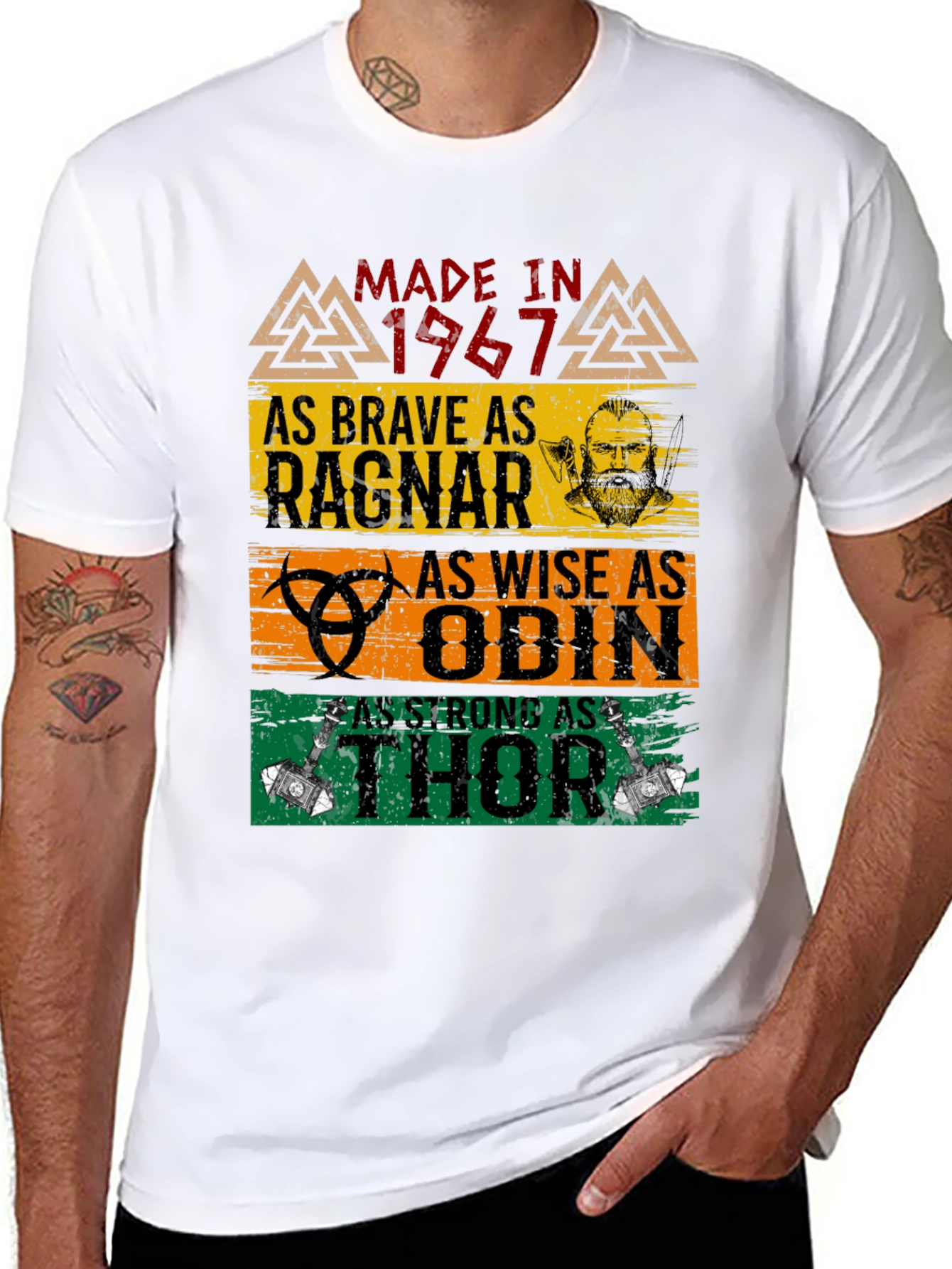 Made in 1967 Viking T-Shirt Ragnar Odin Thor