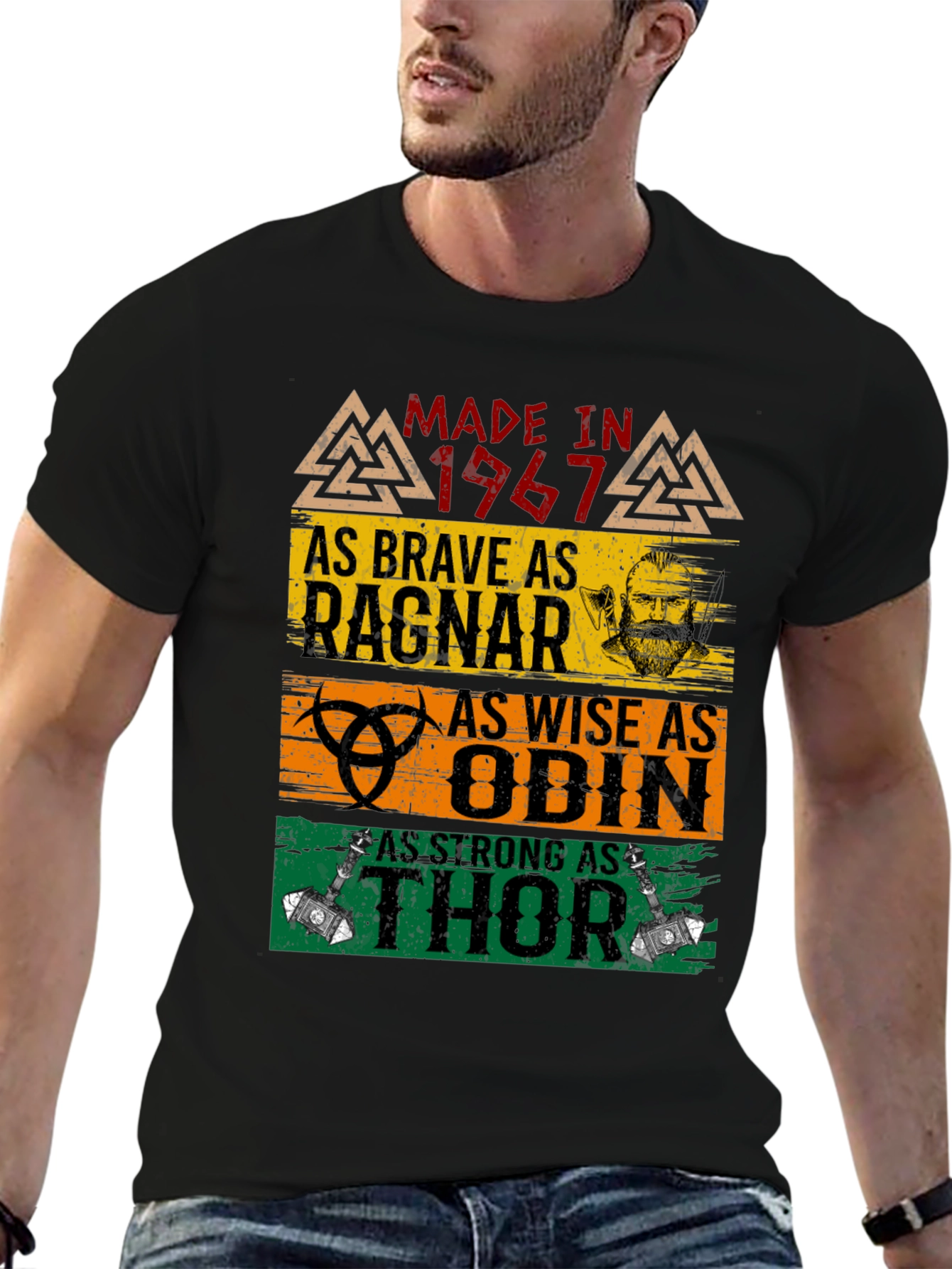 Made in 1967 Viking T-Shirt Ragnar Odin Thor
