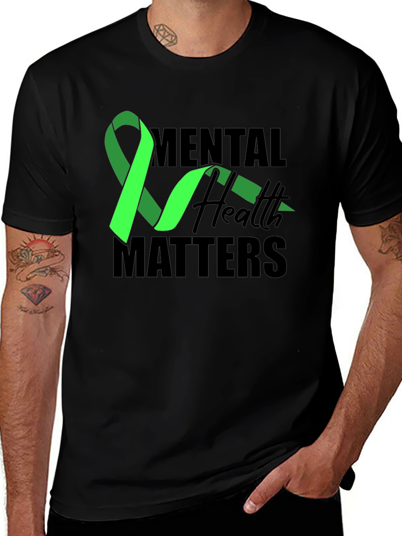 Mental Health Matters T-Shirt - Awareness Ribbon Tee