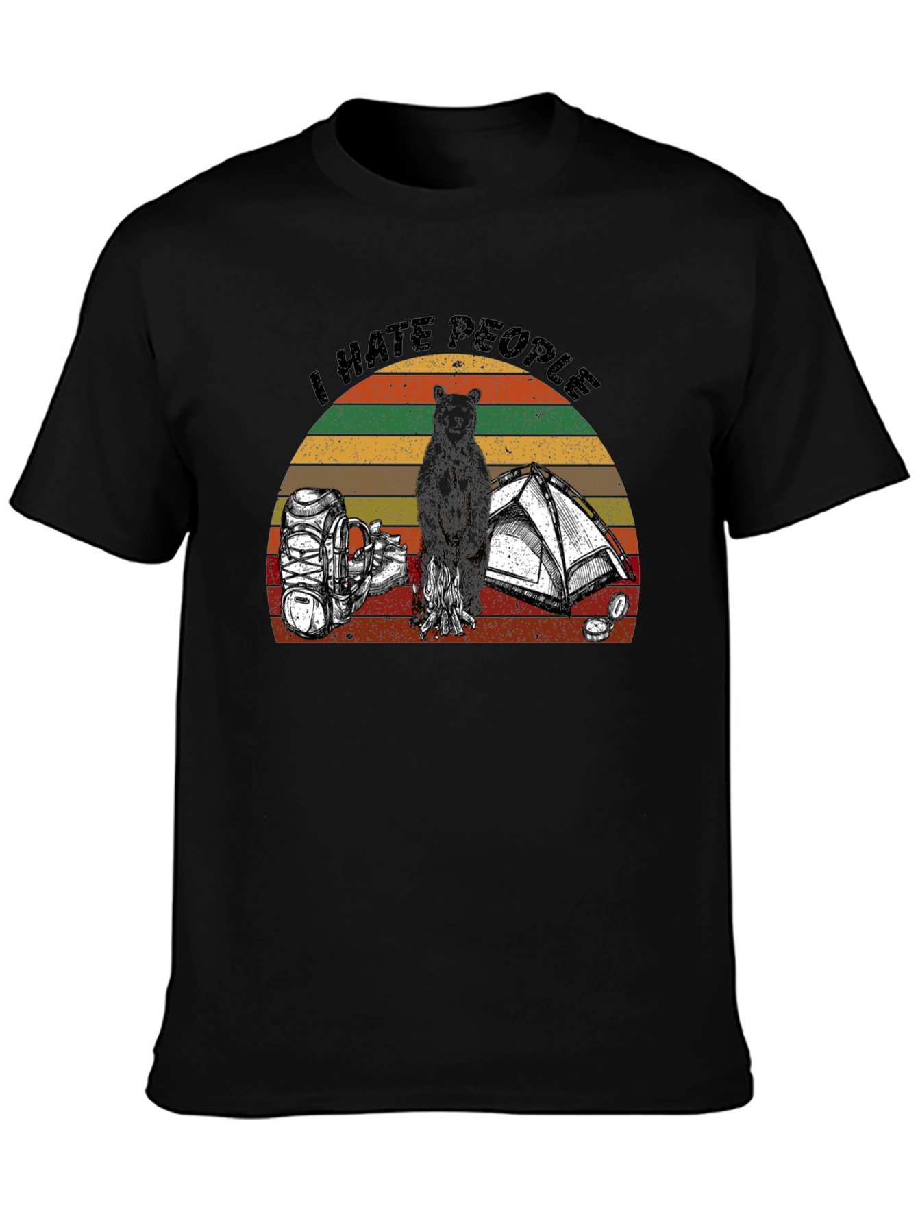 I Hate People Camping Graphic T-Shirt