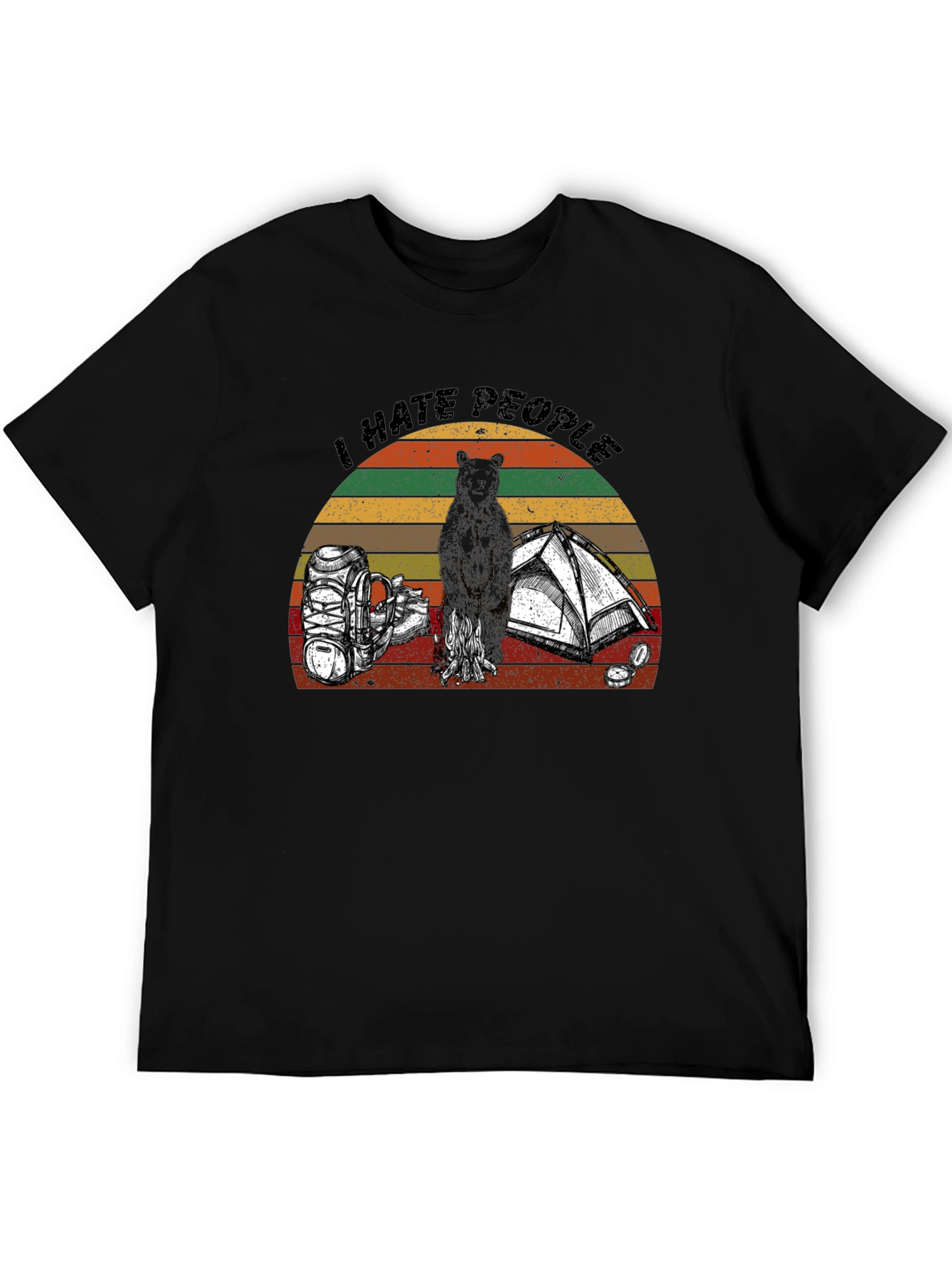 I Hate People Camping Graphic T-Shirt